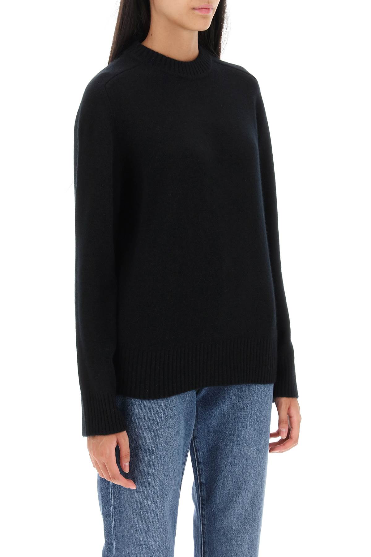 Shop Loulou Studio 'baltra' Cashmere Sweater In Black