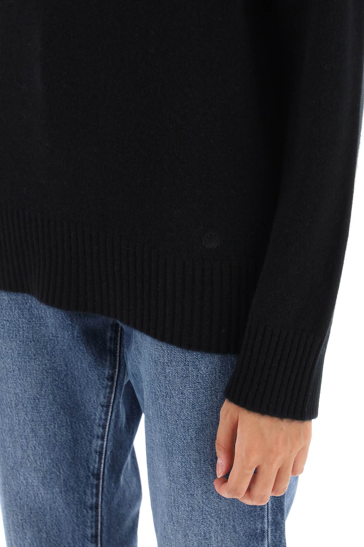 Shop Loulou Studio 'baltra' Cashmere Sweater In Black