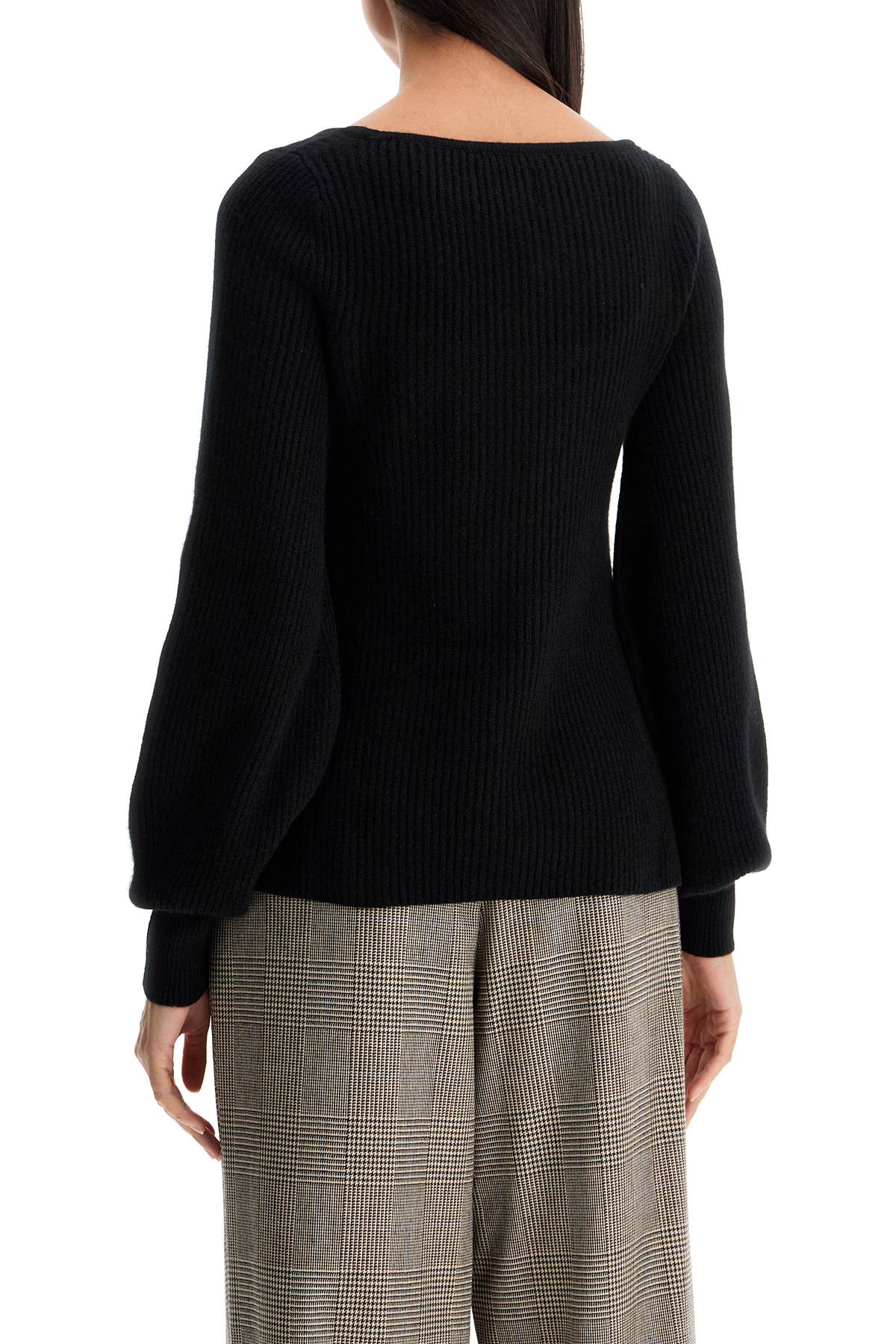 Shop Loulou Studio 'hermus' Ribbed Cashmere In Black