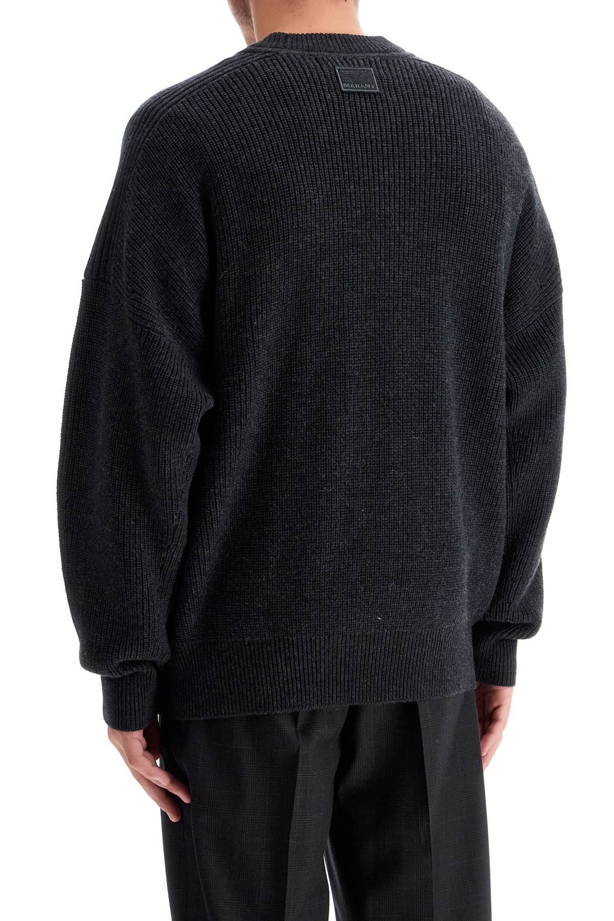 Shop Marant "merino Wool Barry Pullover In Grey