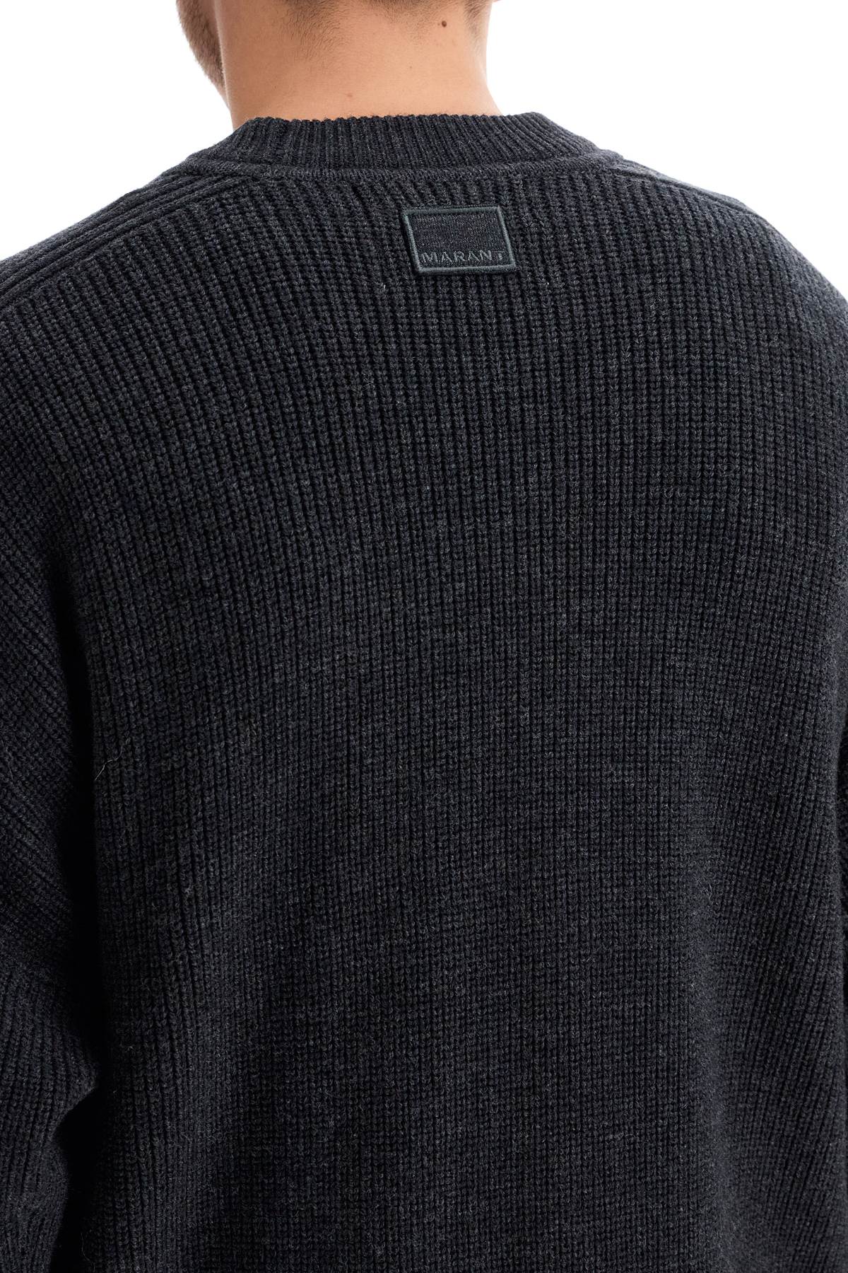 Shop Marant "merino Wool Barry Pullover In Grey