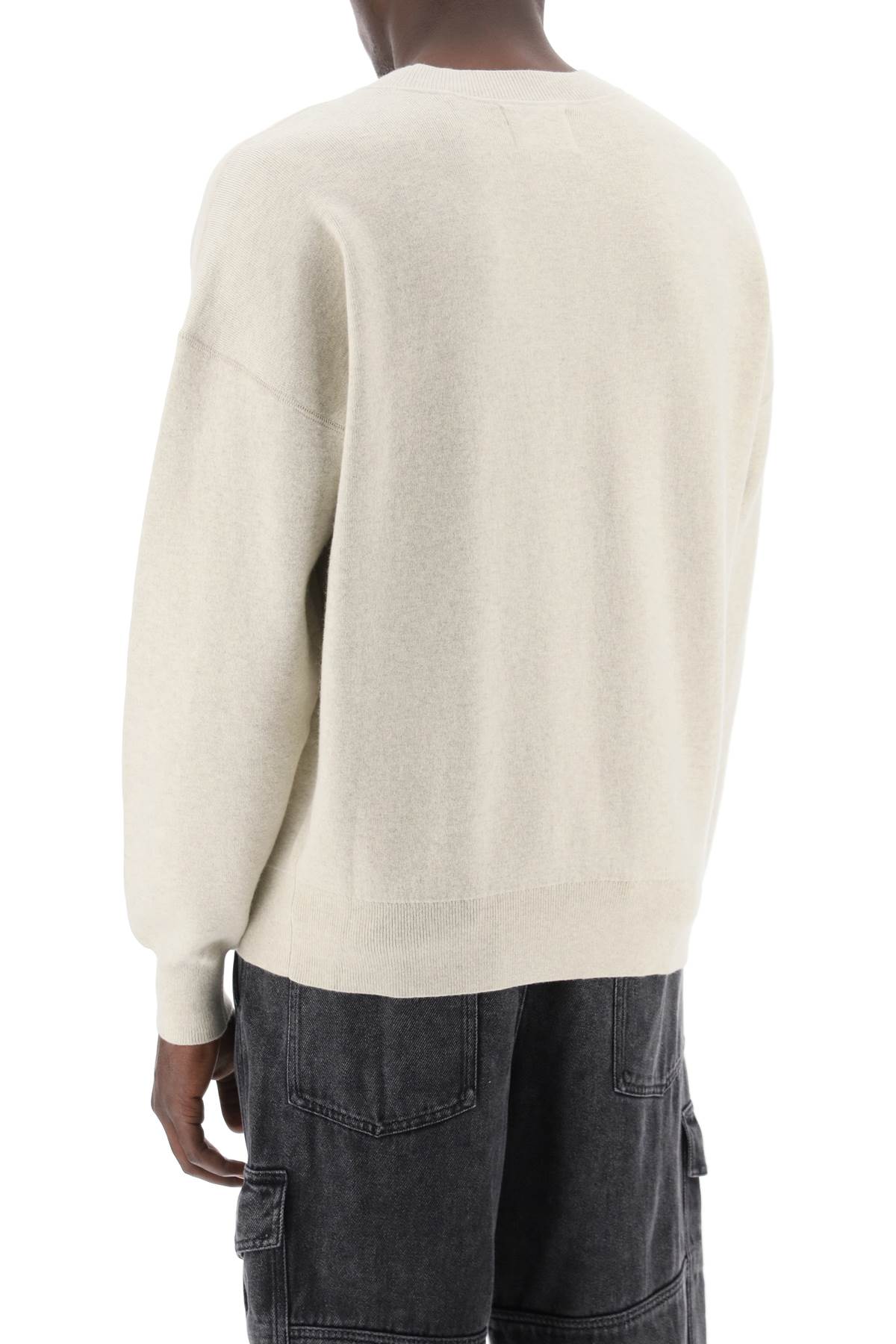 Shop Marant Wool Cotton Atley Sweater In Neutro