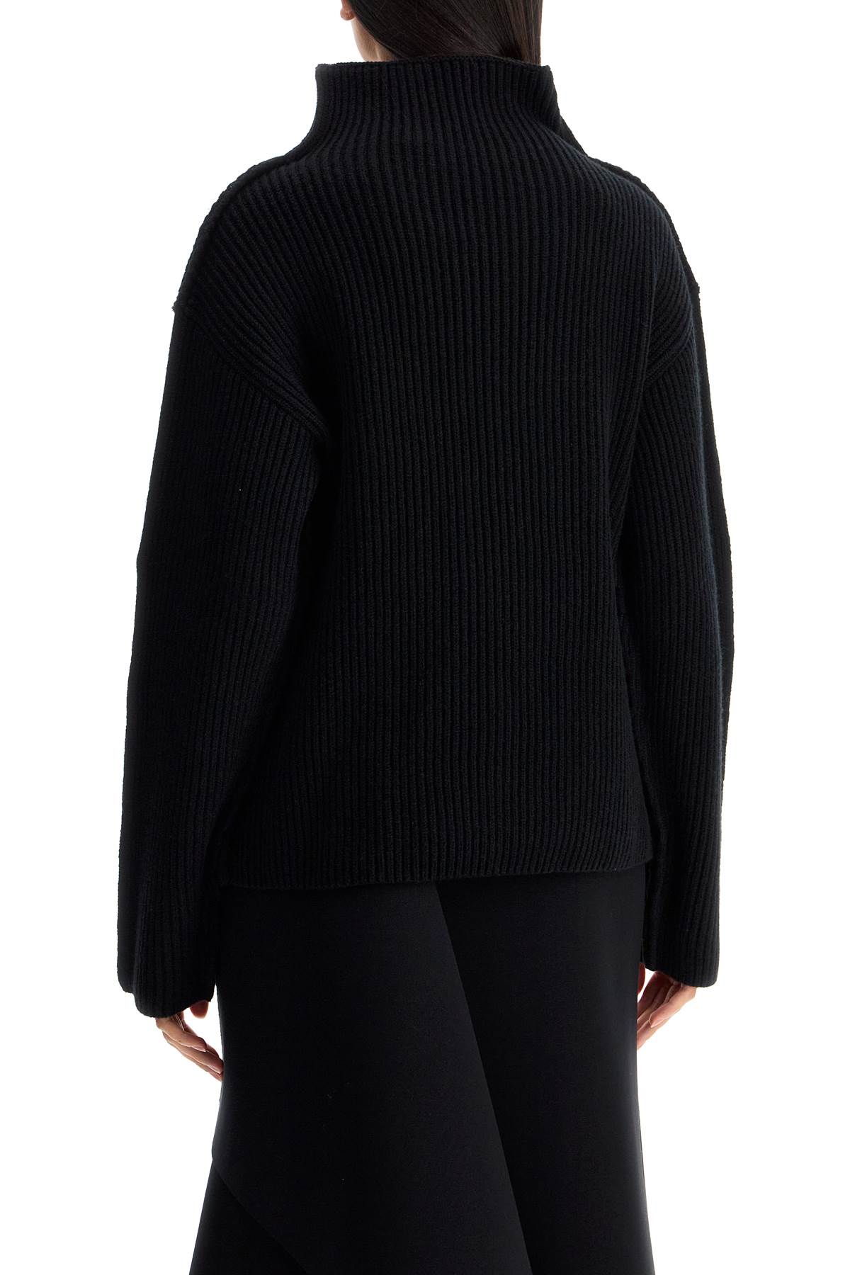 Shop Marni 'oversized High-neck Pul In Black