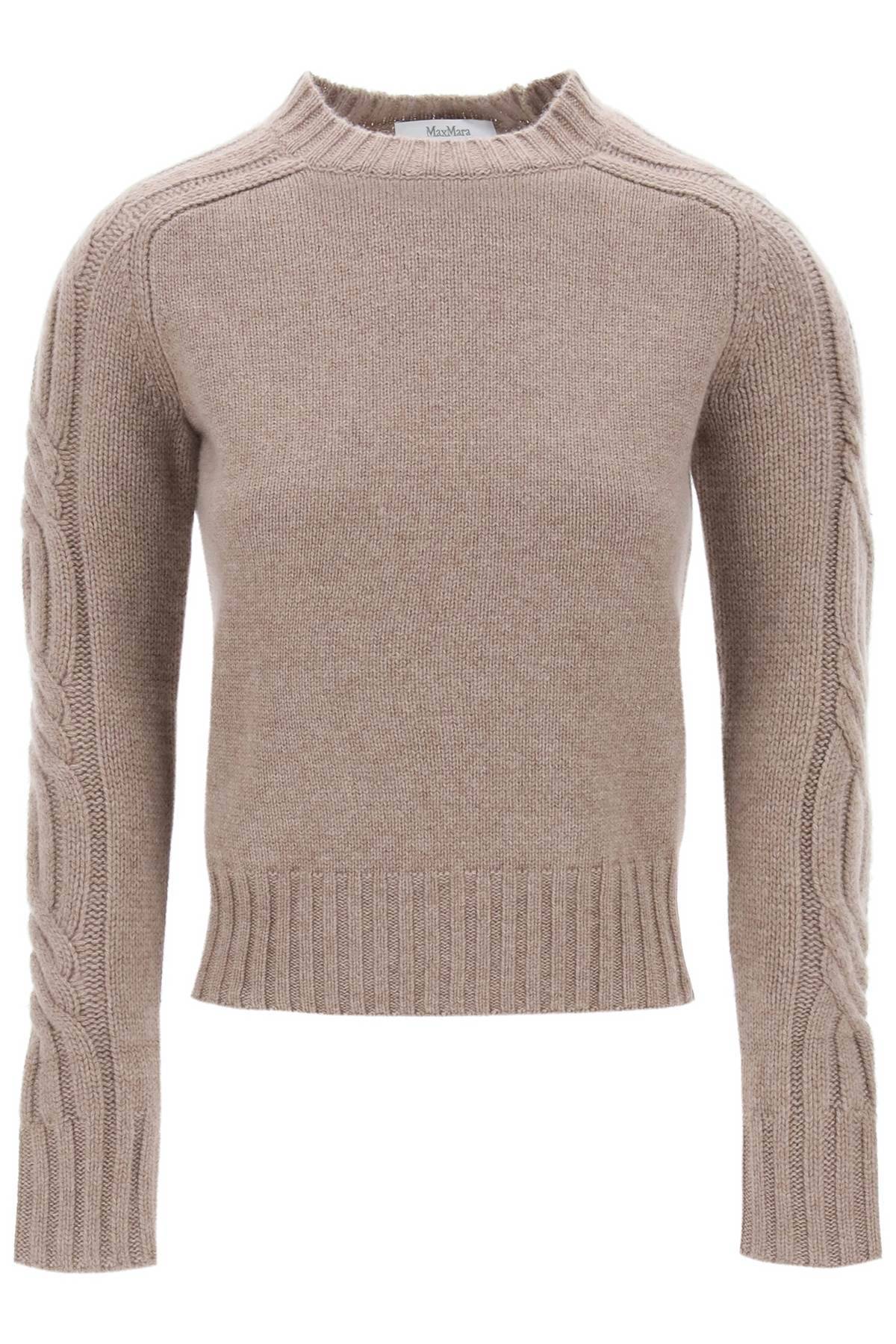 Max Mara Cashmere Berlin Pullover Sweater In Khaki
