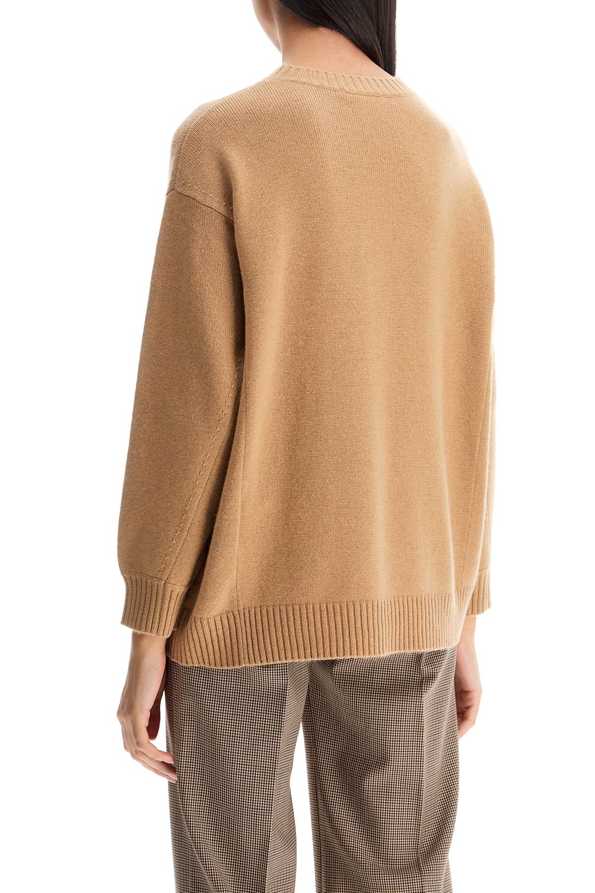 Shop Max Mara 'fido' Wool And Cashmere In Brown