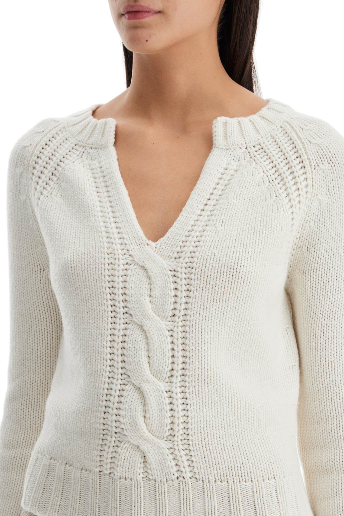 Shop Max Mara Cashmere Pullover Sweater In White