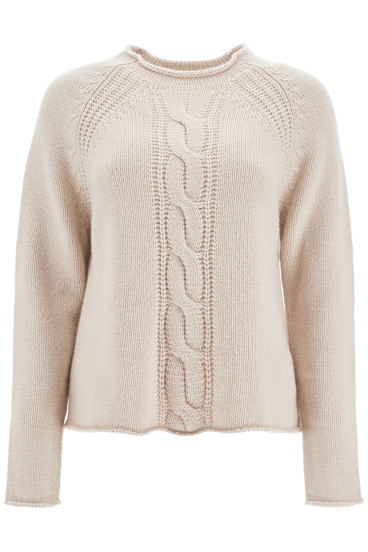 Shop Max Mara Cashmere Pullover Sweater In Beige