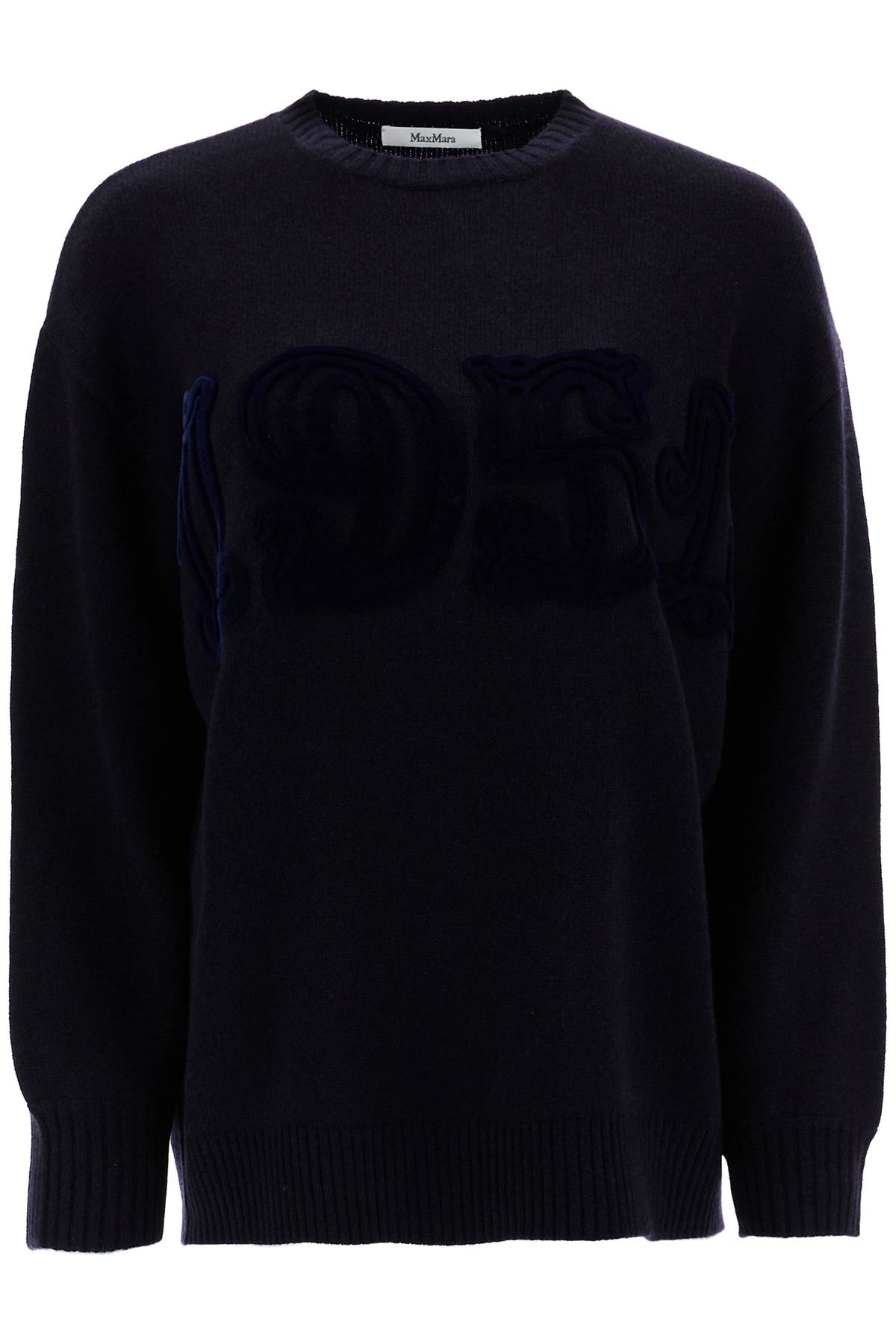 Shop Max Mara 'fido' Wool And Cashmere In Blue