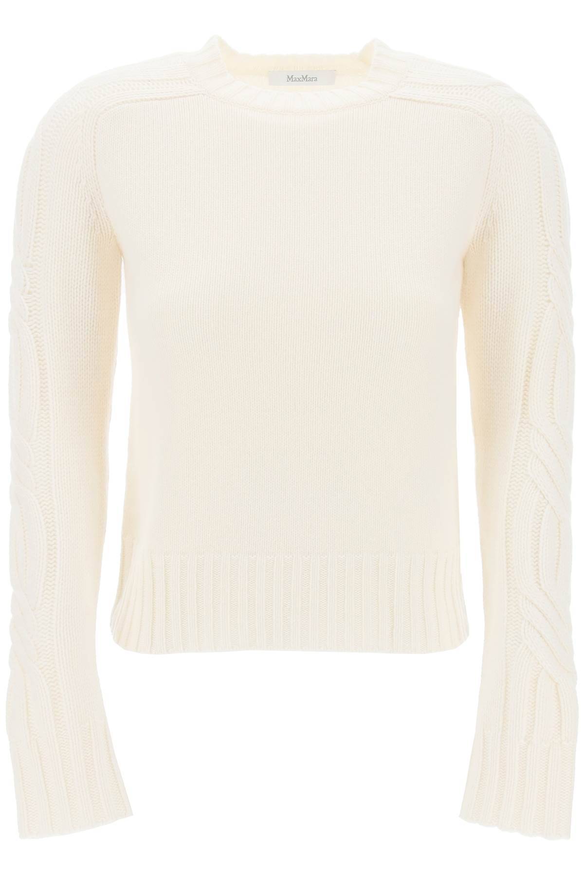 Max Mara Cashmere Berlin Pullover Sweater In White