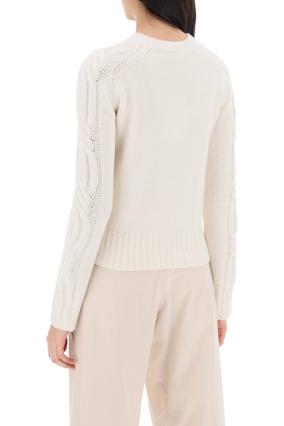 Shop Max Mara Cashmere Berlin Pullover Sweater In White