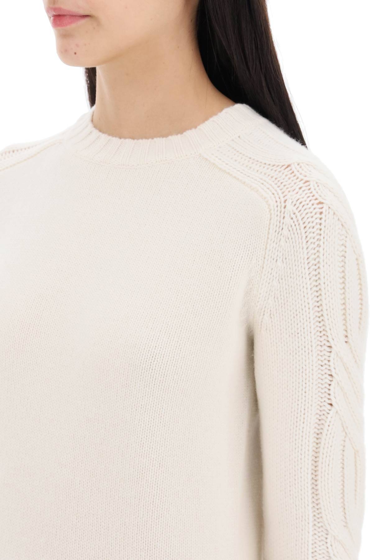 Shop Max Mara Cashmere Berlin Pullover Sweater In White