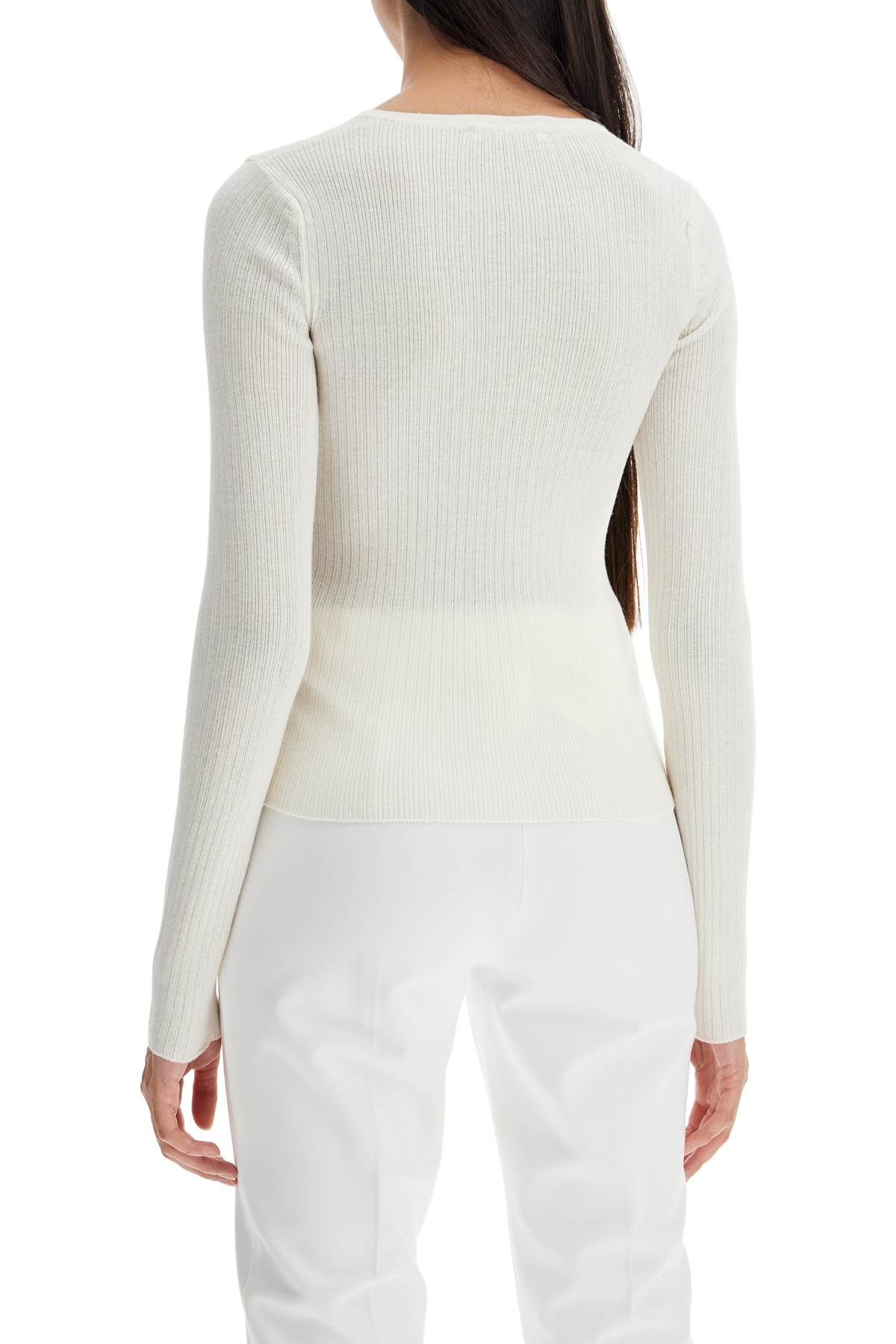 Shop Max Mara 'silk And Cashmere 'scream In White