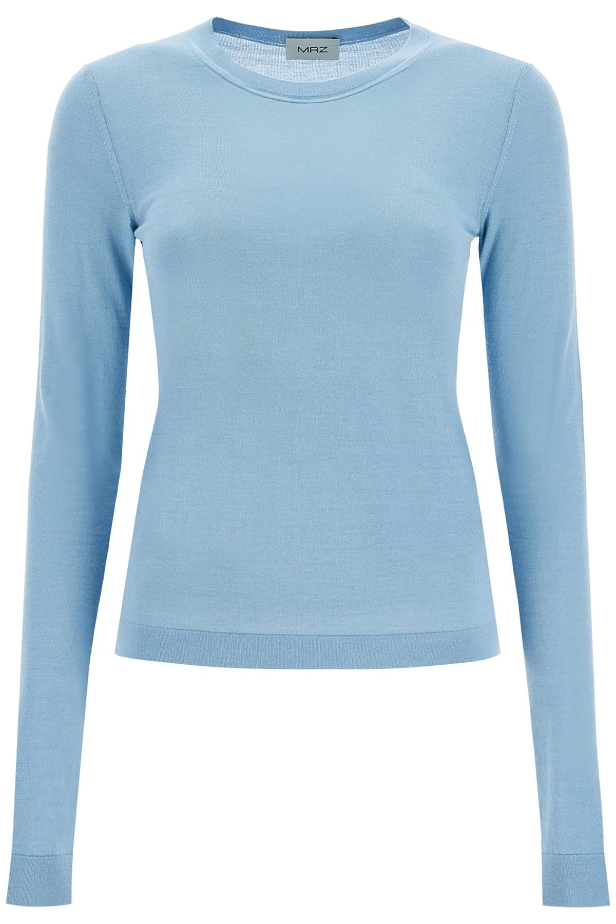 Shop Mrz 'cashmere And Silk Blend Sweater In Light Blue