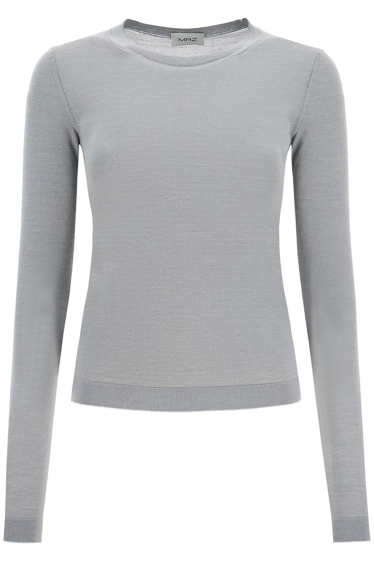 Shop Mrz 'cashmere And Silk Blend Sweater In Grey