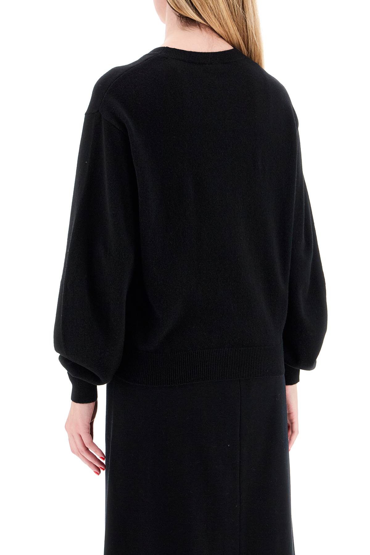 Shop Mrz Wool And Cashmere Blend Pul In Black