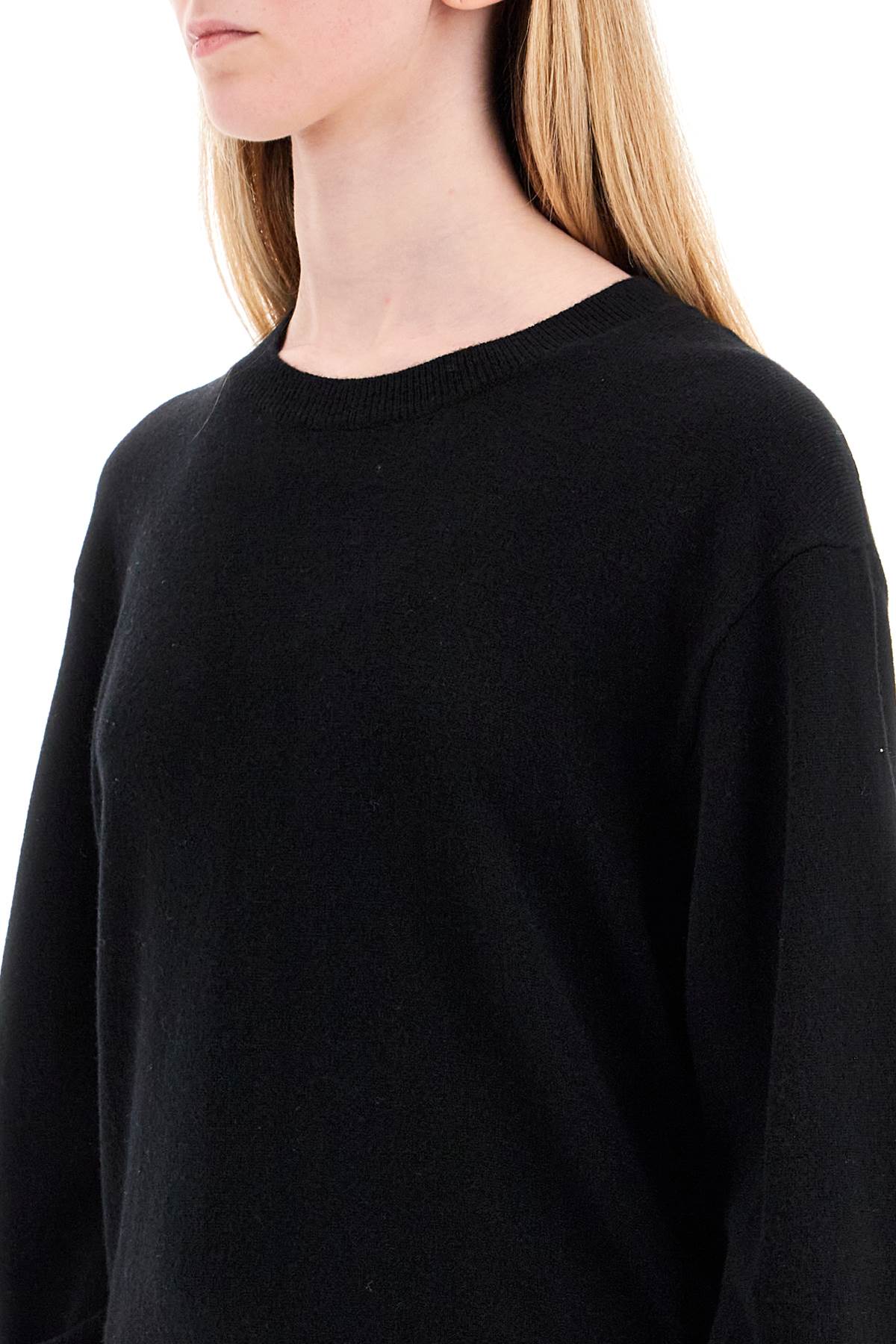 Shop Mrz Wool And Cashmere Blend Pul In Black