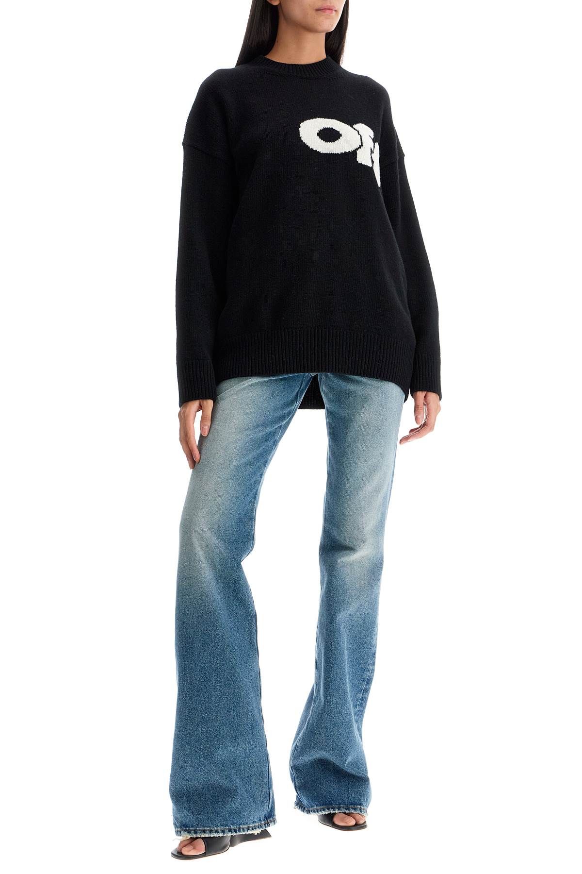 Shop Off-white "oversized Sweater In Black