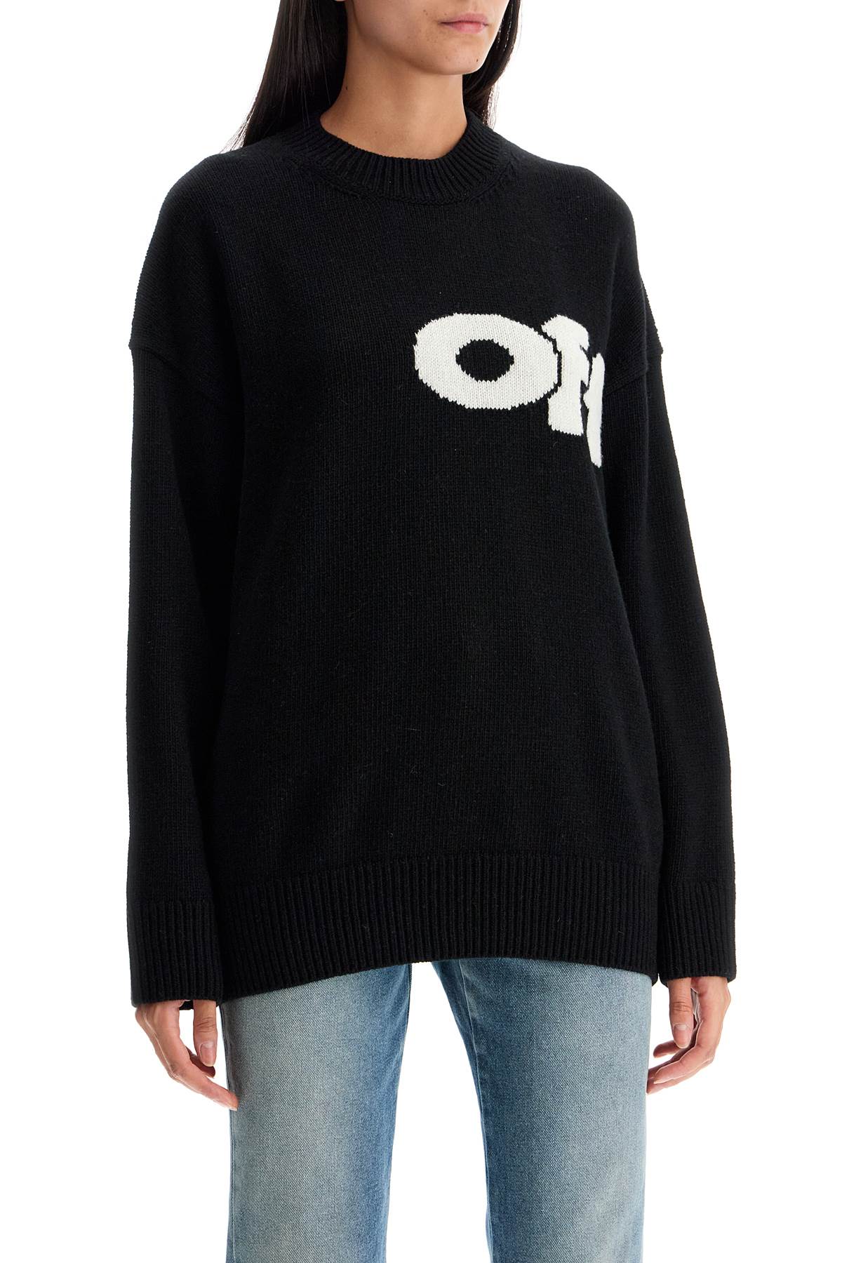 Shop Off-white "oversized Sweater In Black