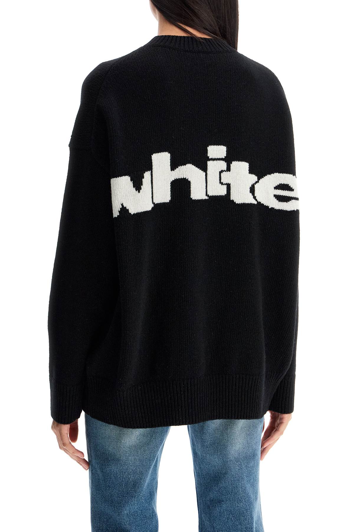 Shop Off-white "oversized Sweater In Black