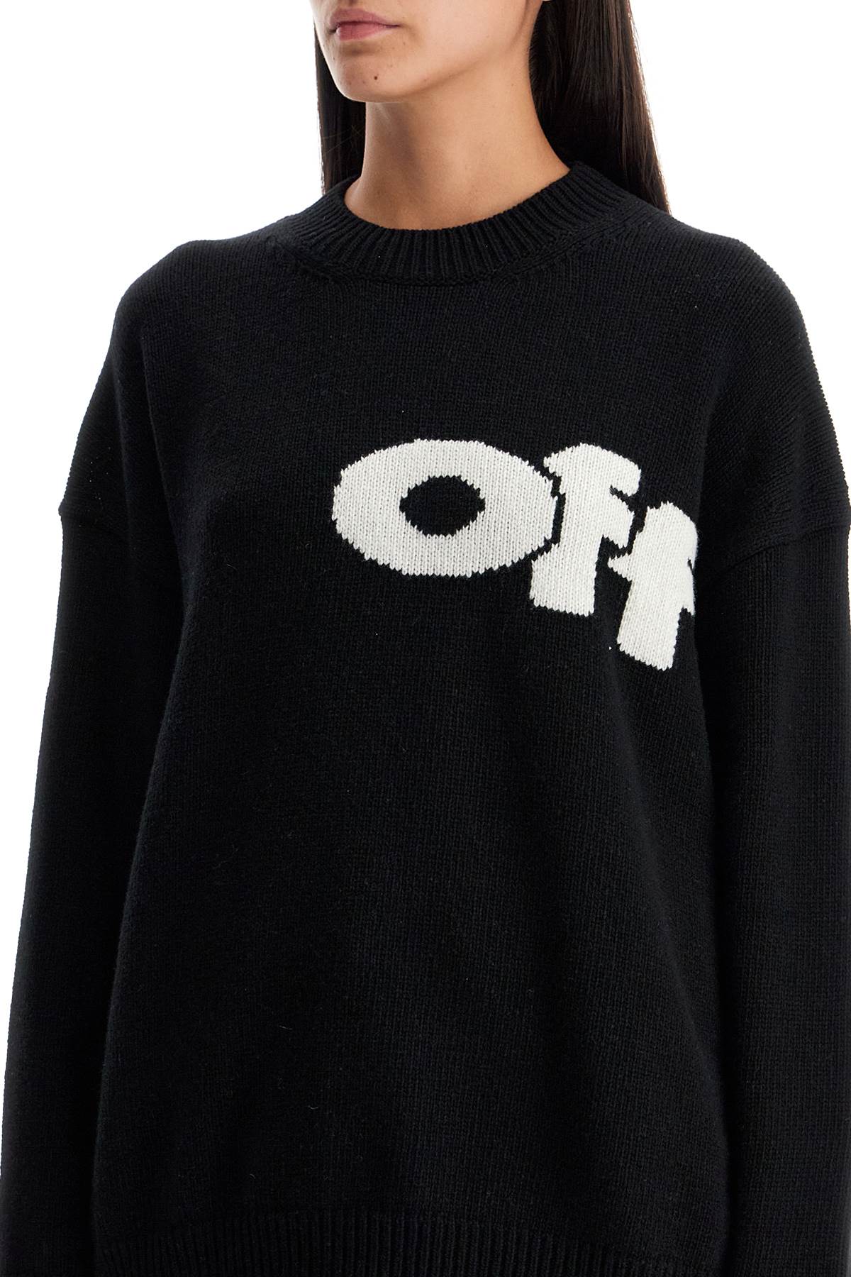 Shop Off-white "oversized Sweater In Black