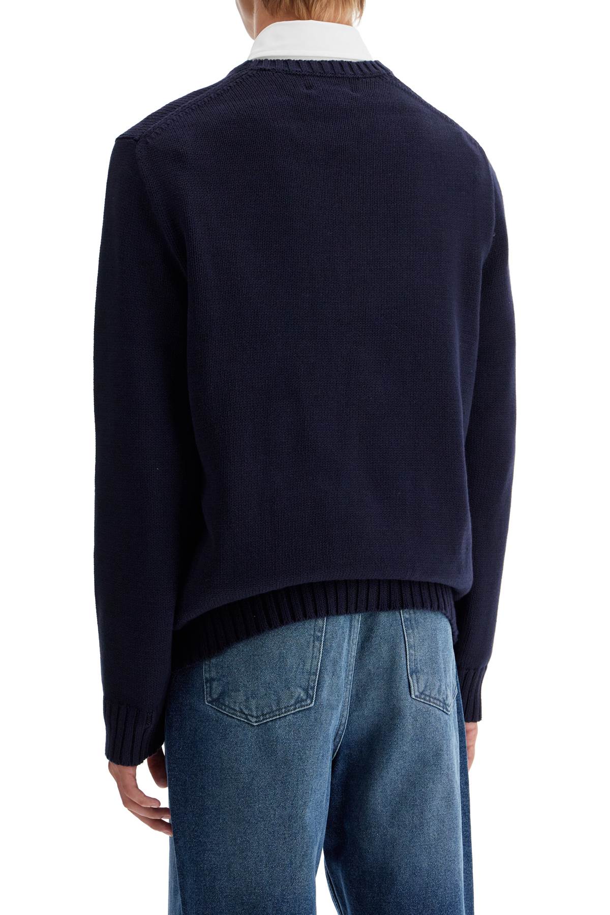 Shop Polo Ralph Lauren Sweater With American Flag In Blue