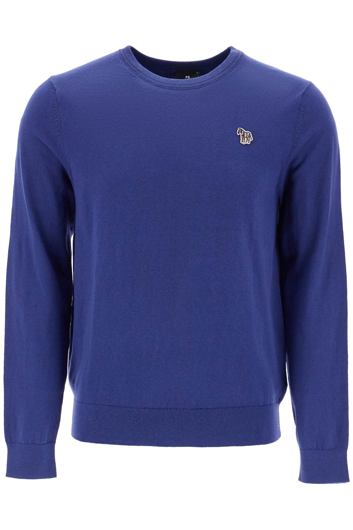 Shop Ps By Paul Smith Cotton And Wool Blend Pullover Sweater In Blue