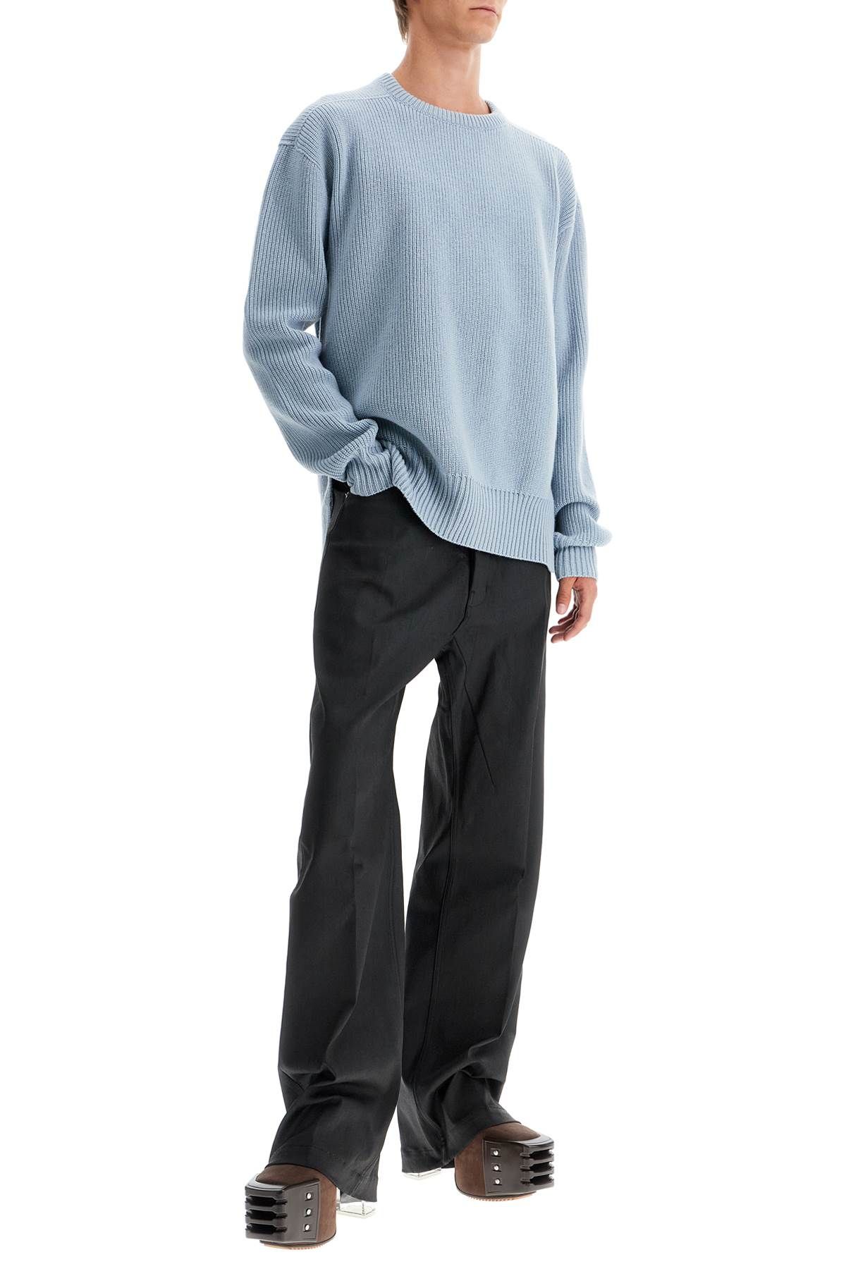 Shop Rick Owens Wool Knit Pullover Sweater In Light Blue