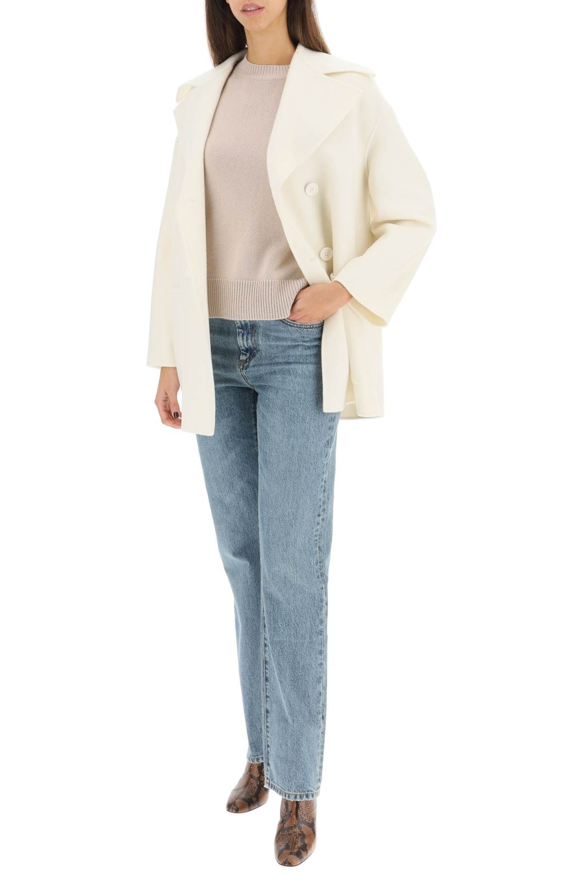 Shop 's Max Mara Venezia Wool And Cashmere Sweater In Neutro