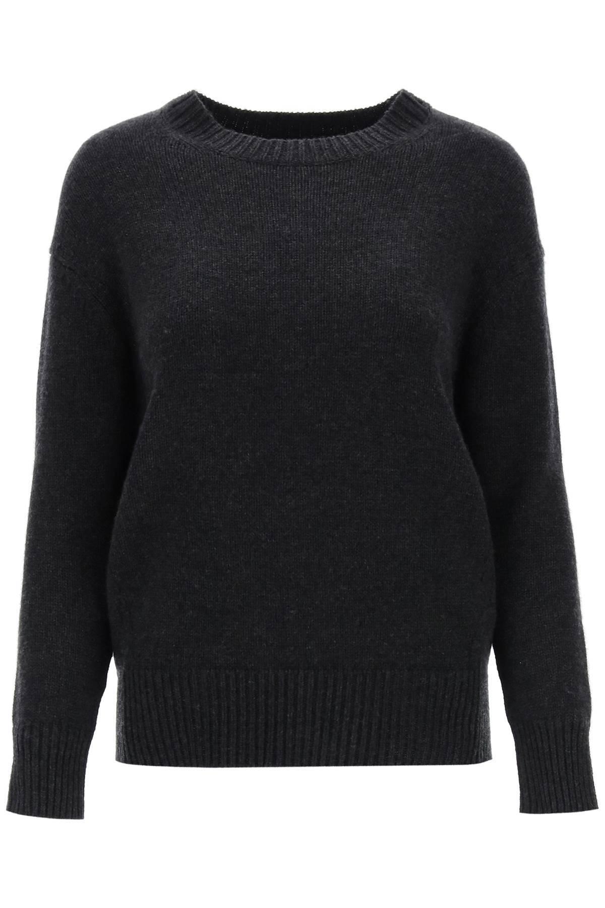 's Max Mara 'irlanda' Crew-neck Sweater In Wool And Cashmere In Grey