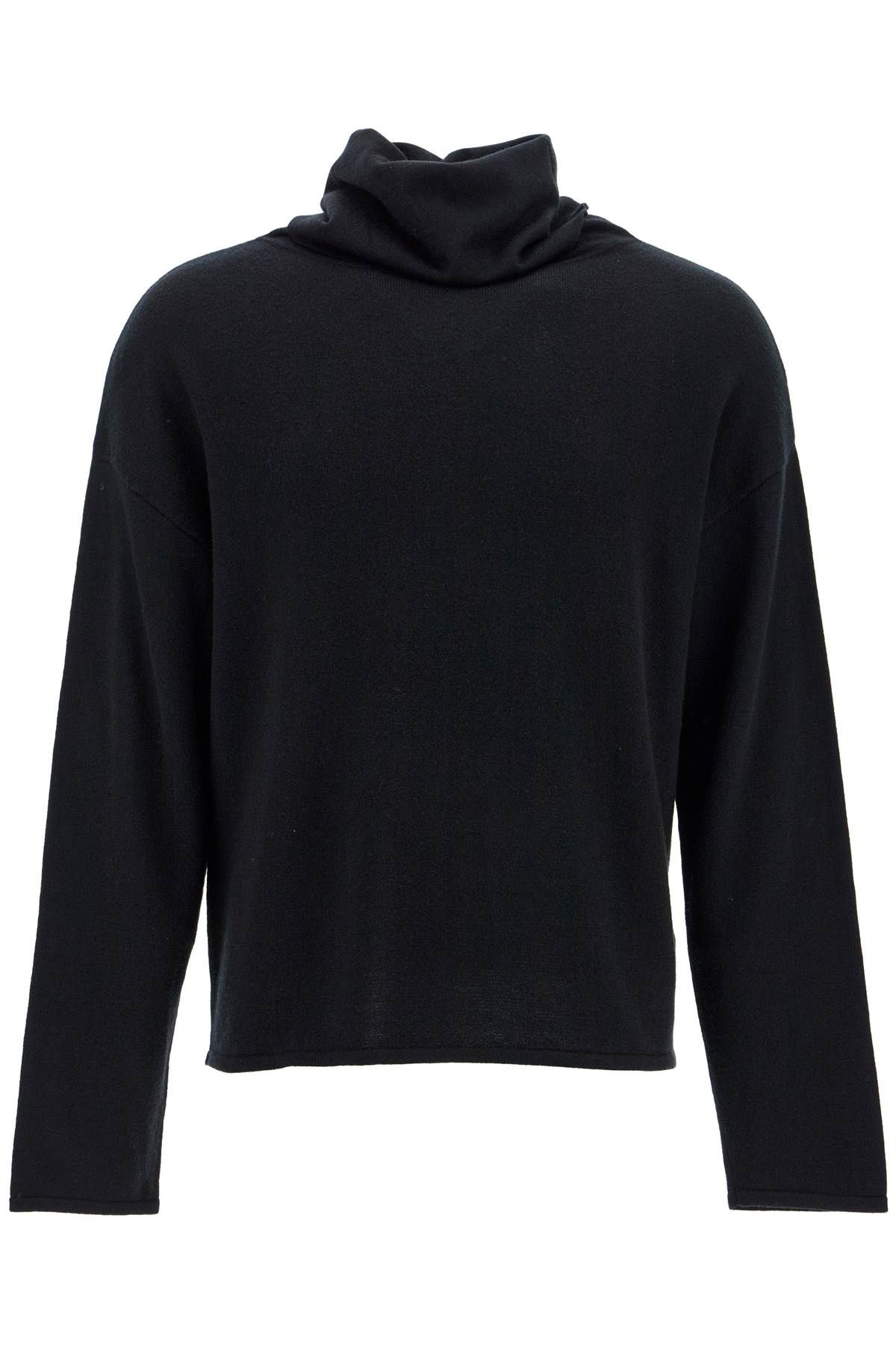 SAINT LAURENT HOODED PULLOVER SWEATER WITH 