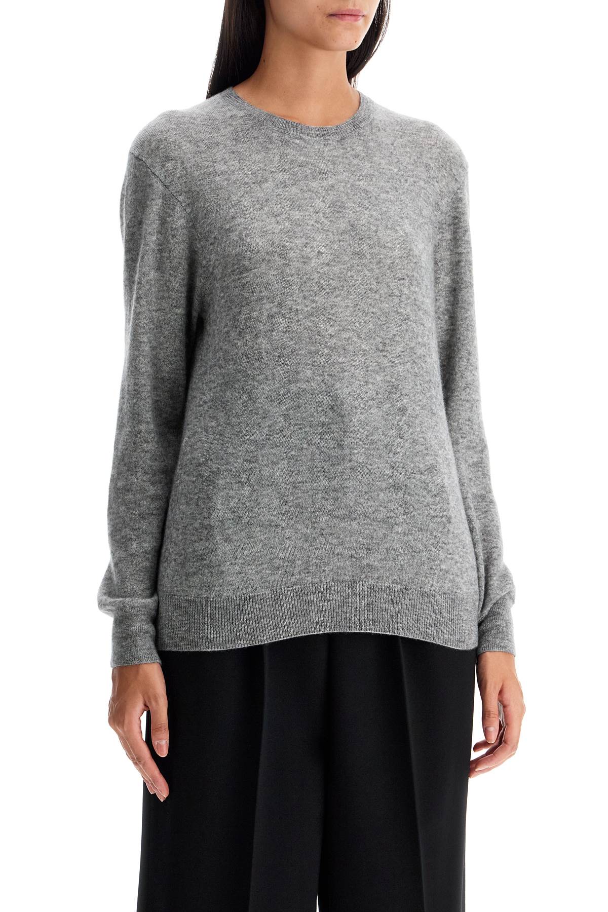 Shop Saint Laurent Cashmere And Silk Pullover Set In Grey