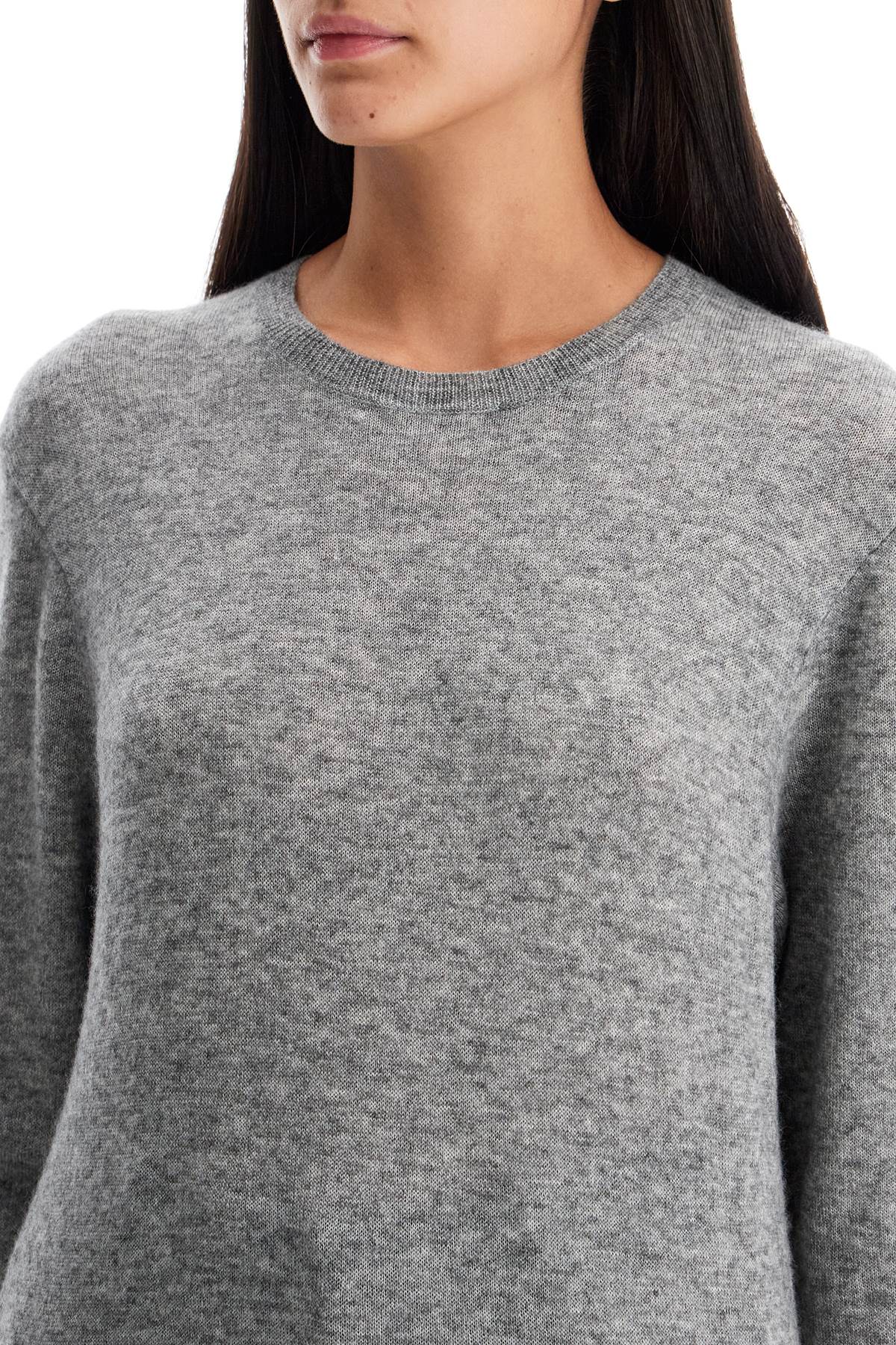 Shop Saint Laurent Cashmere And Silk Pullover Set In Grey