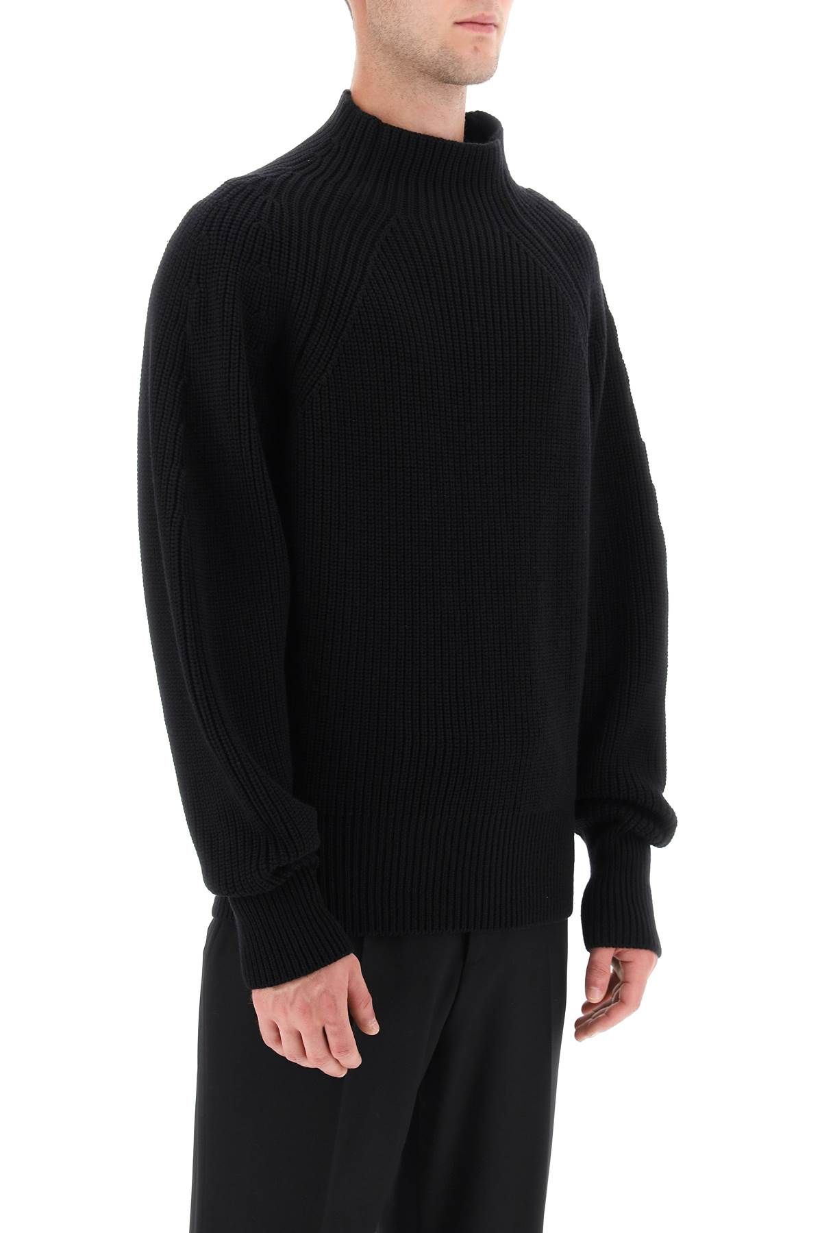 Shop Ferragamo Virgin Wool Sweater In Black