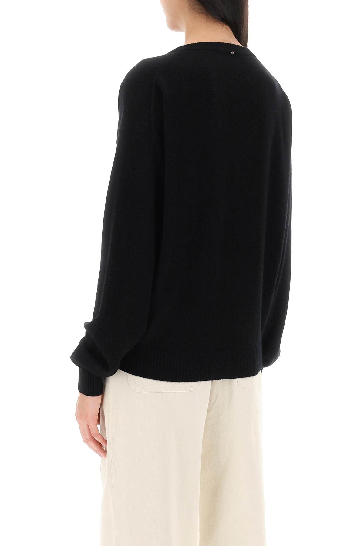 Shop Sportmax Etruria Wool And Cashmere Sweater In Black