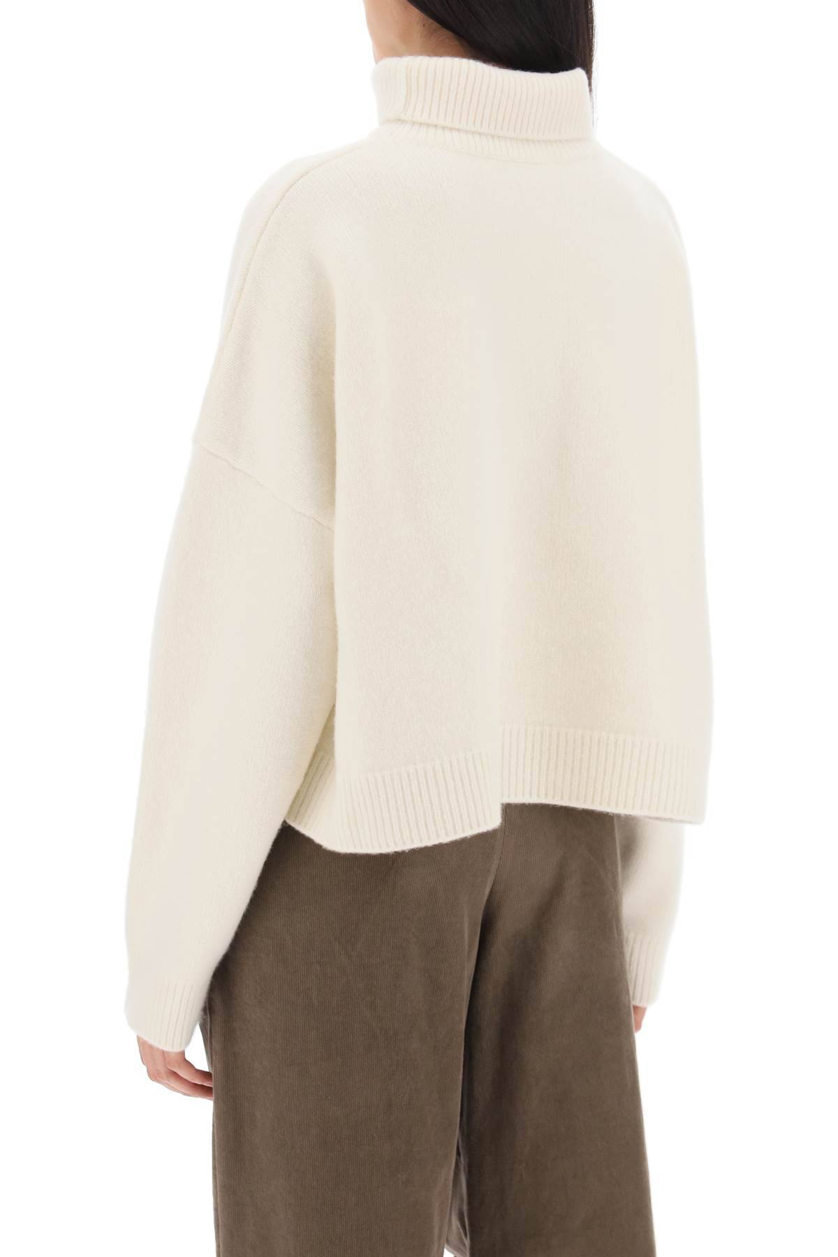 Shop The Row Elio Turtleneck Sweater In White