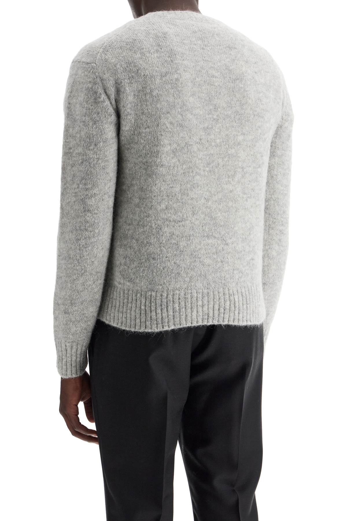 Shop Tom Ford Alpaca Crewneck Pul In Grey