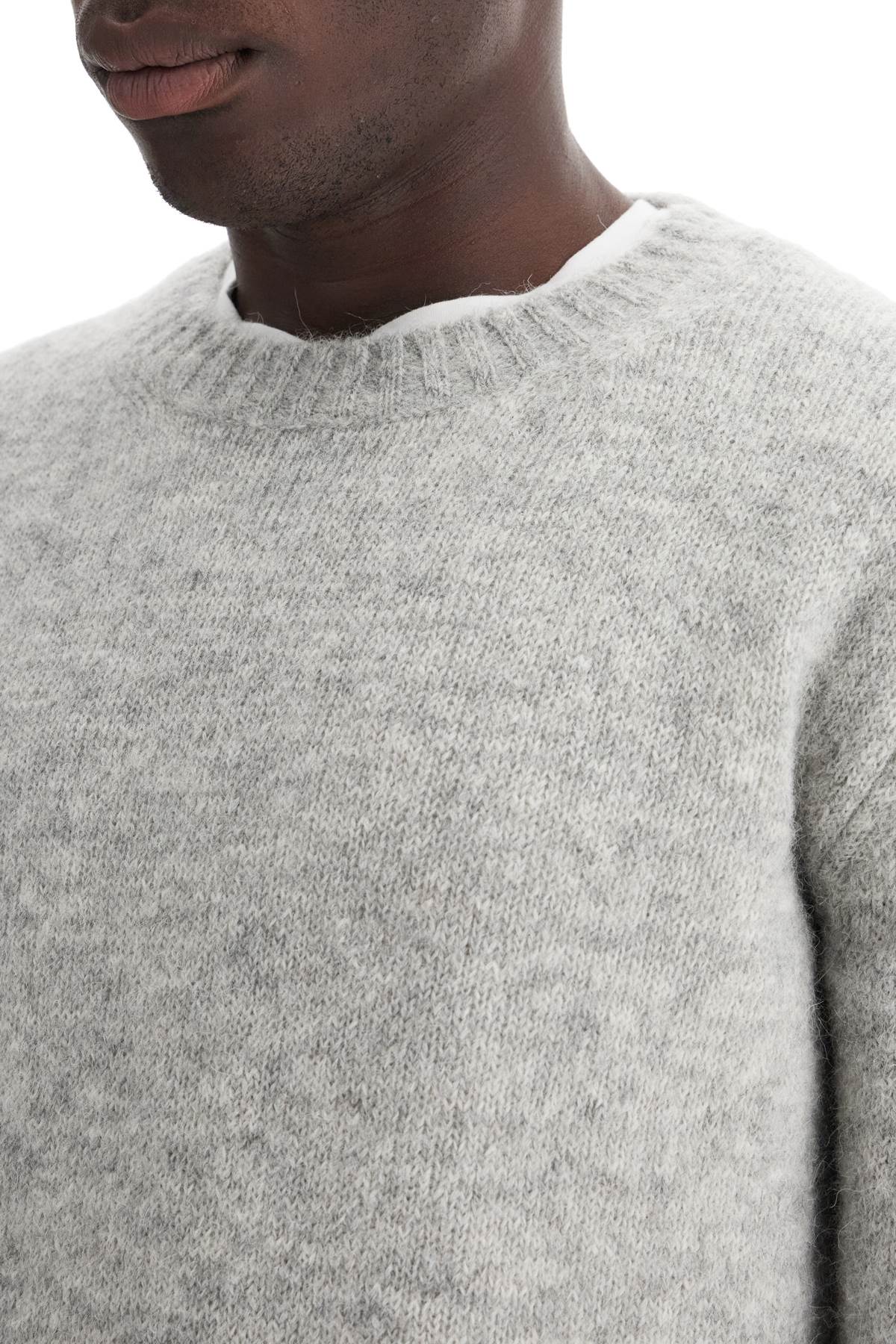 Shop Tom Ford Alpaca Crewneck Pul In Grey