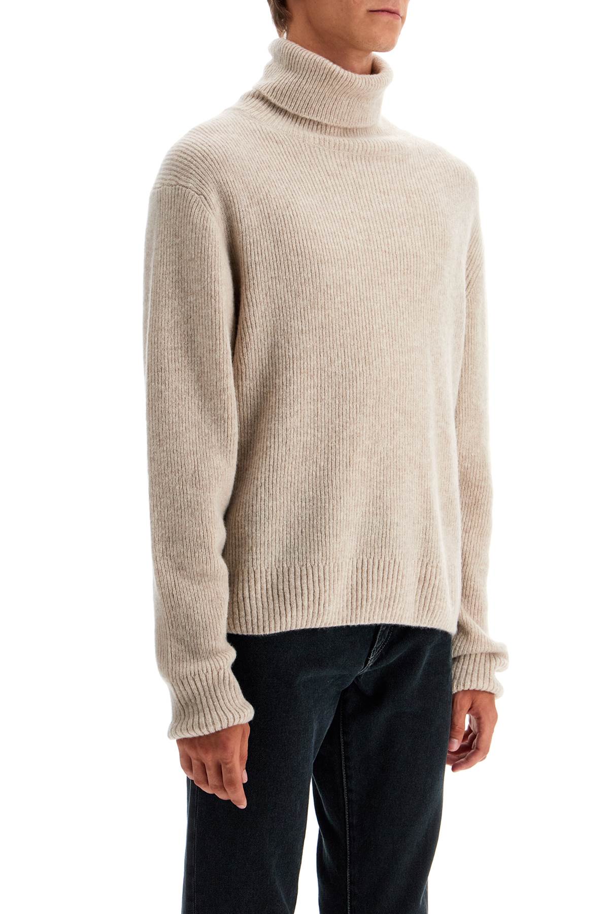 Shop Tom Ford Cashmere And Silk Turtleneck Sweater In Beige