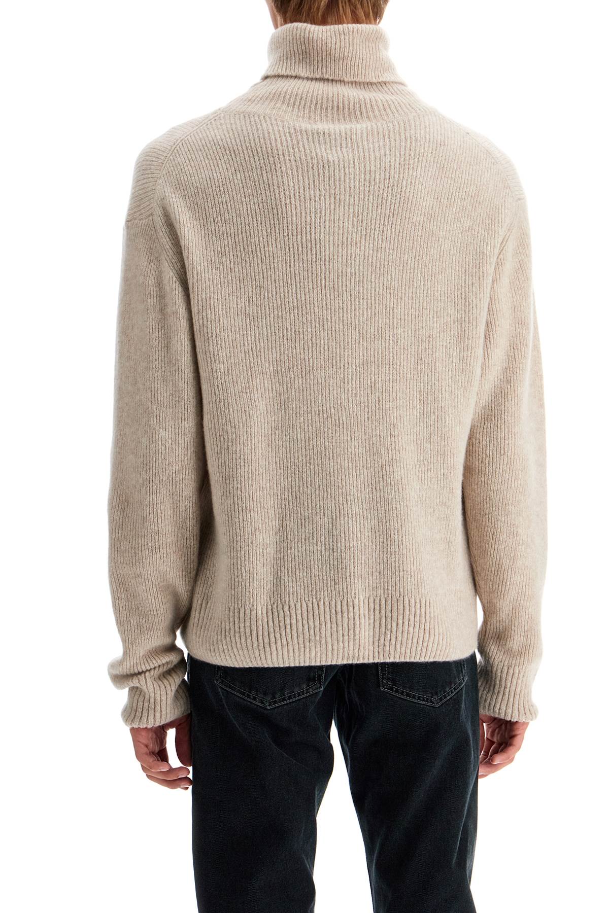 Shop Tom Ford Cashmere And Silk Turtleneck Sweater In Beige