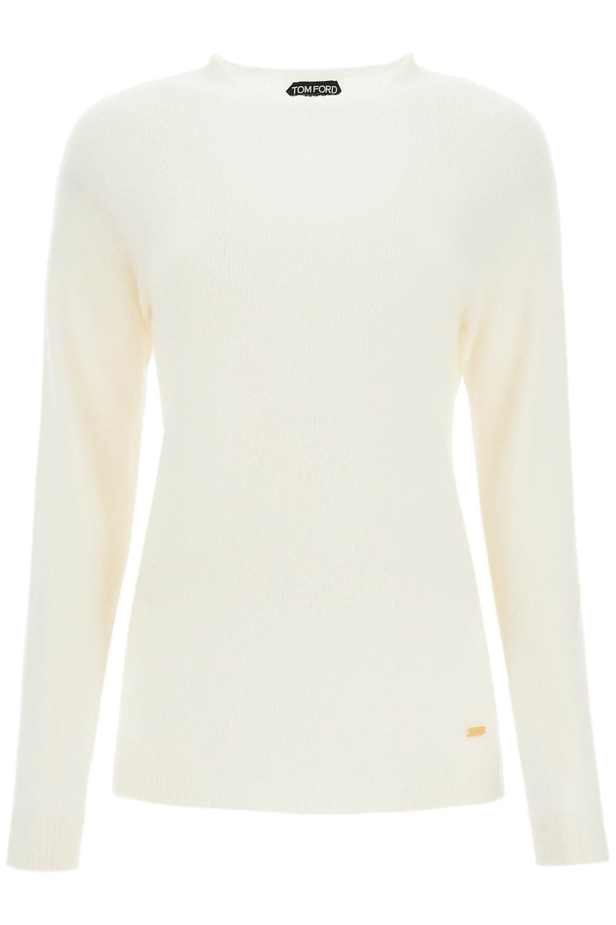 Shop Tom Ford Cashmere And Silk Pullover Set In White