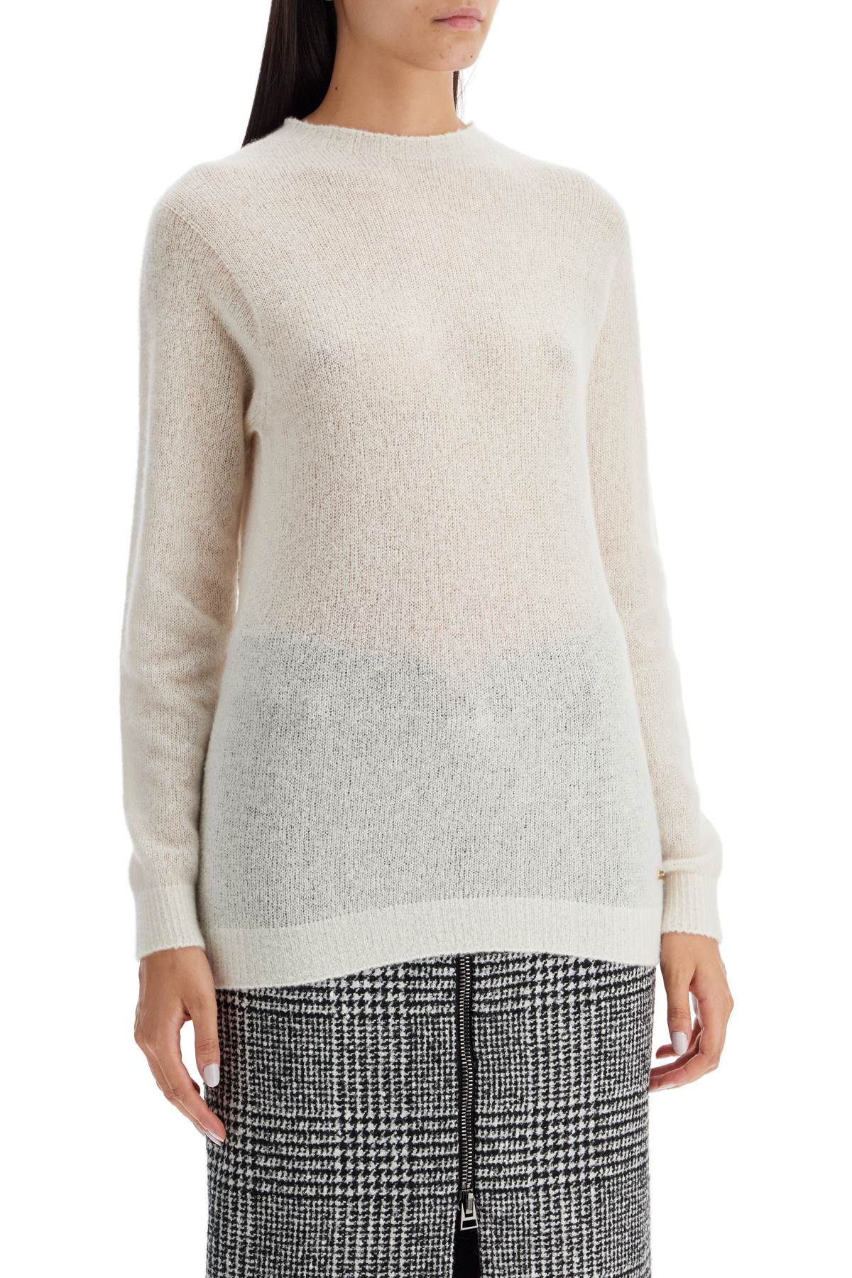 Shop Tom Ford Cashmere And Silk Pullover Set In White