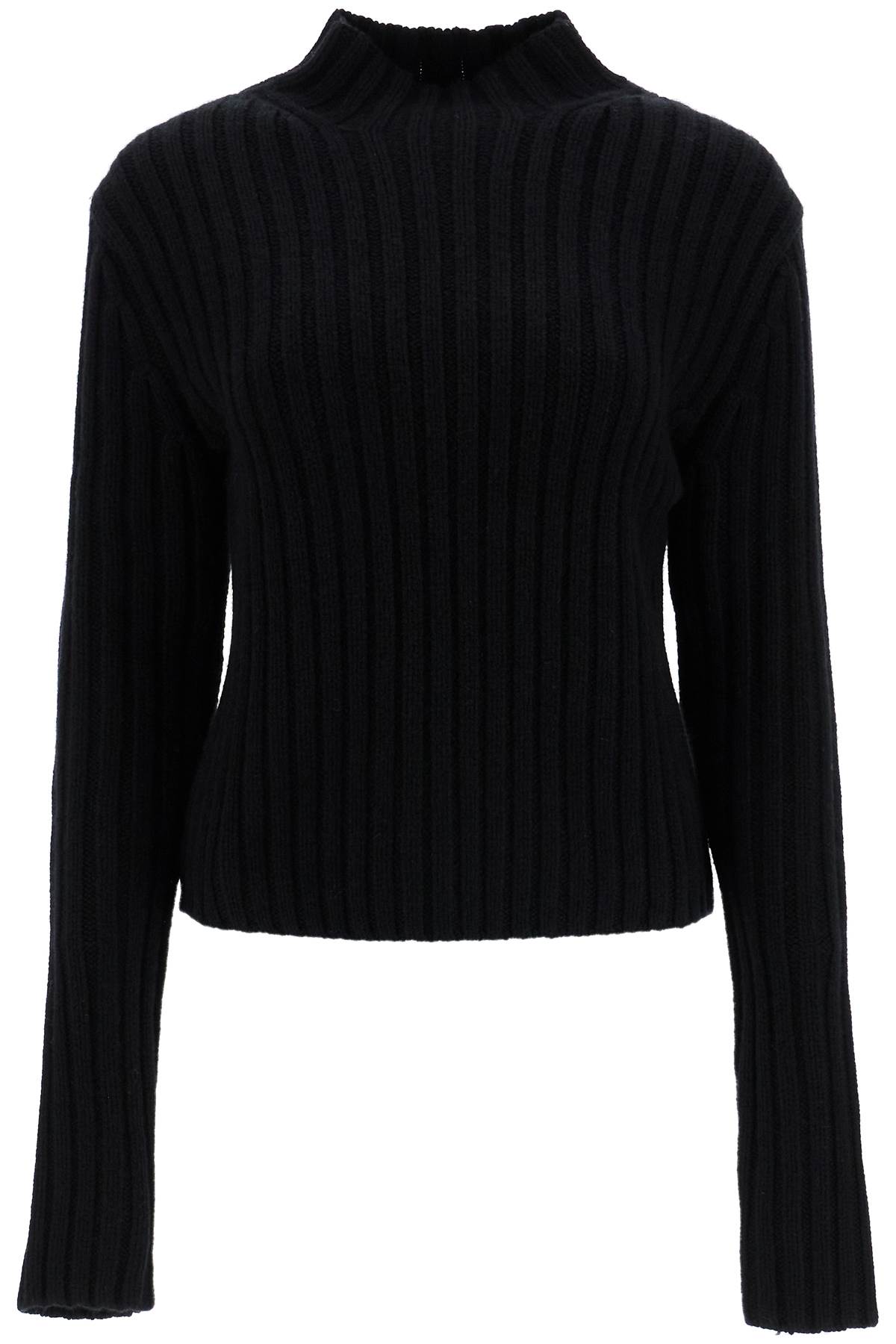 Shop Totême Bed Wool And Cashmere Petite Sweater In Black