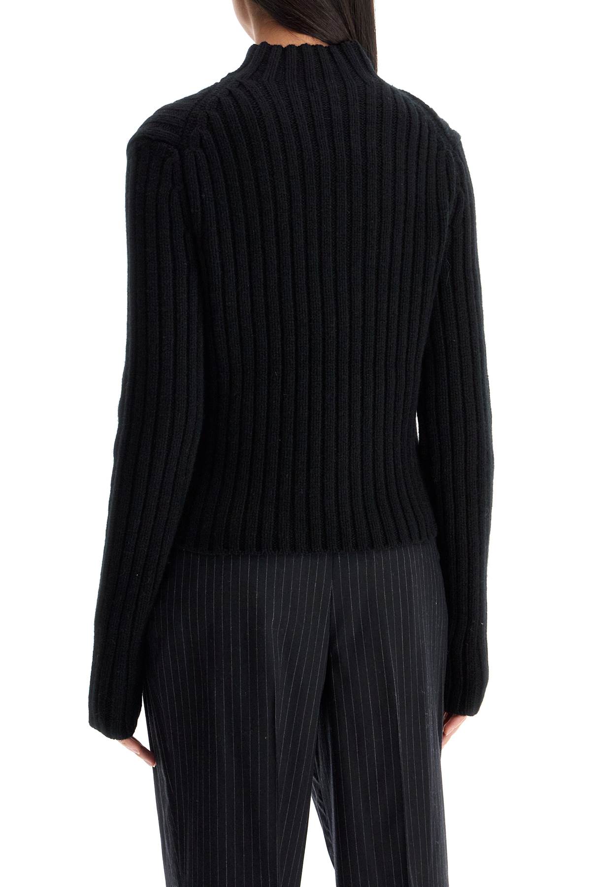 Shop Totême Bed Wool And Cashmere Petite Sweater In Black