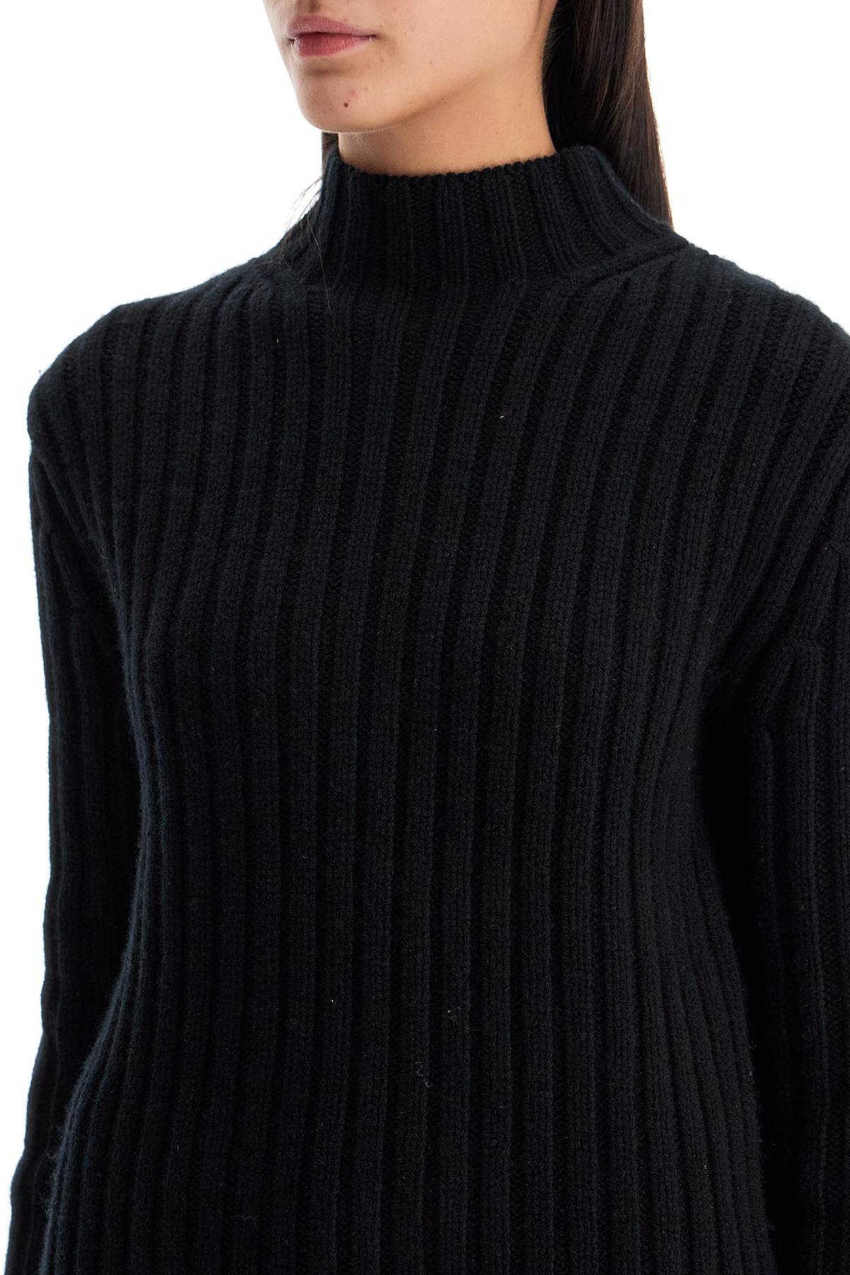 Shop Totême Bed Wool And Cashmere Petite Sweater In Black