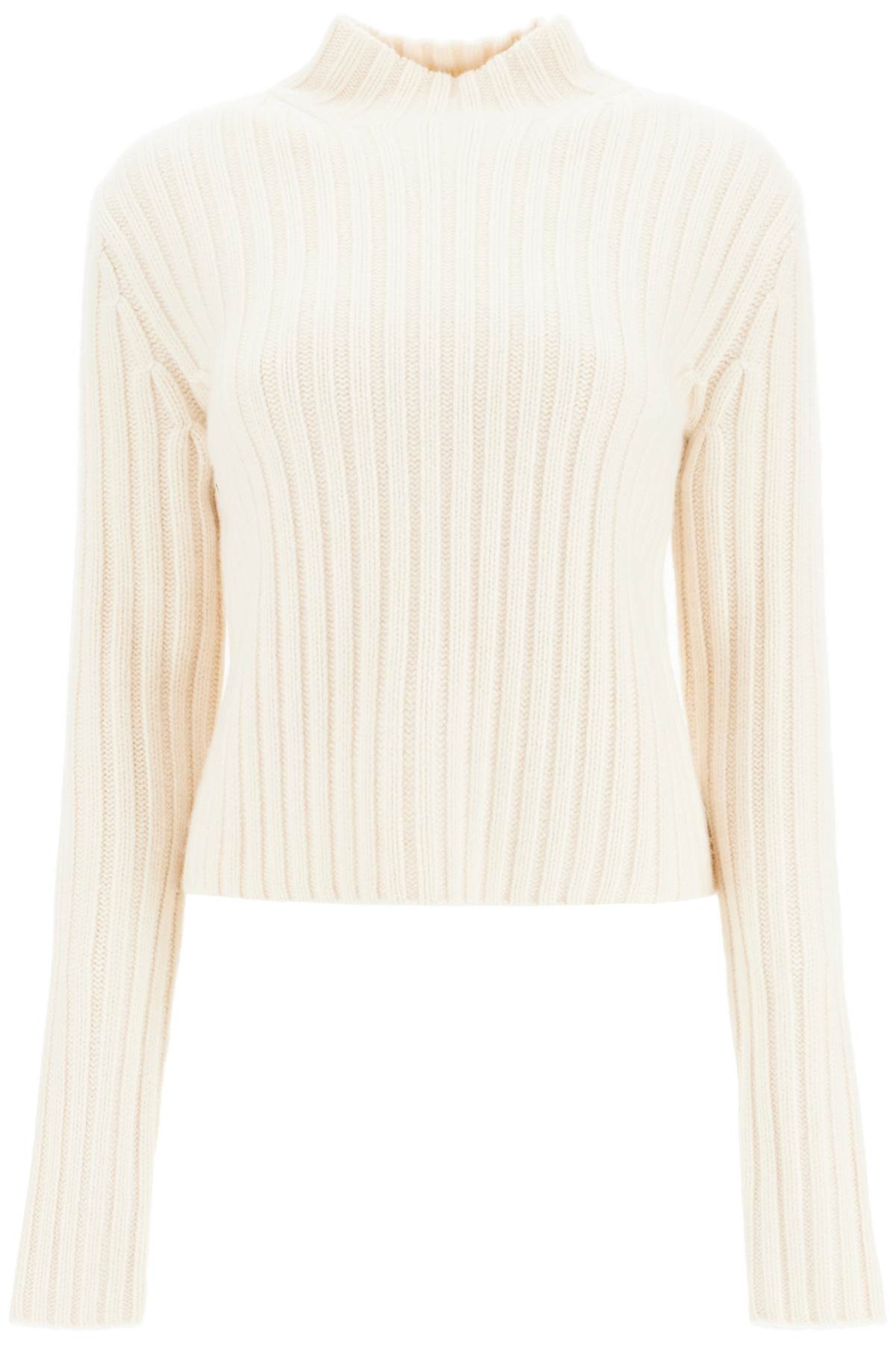 Totême Bed Wool And Cashmere Petite Sweater In White