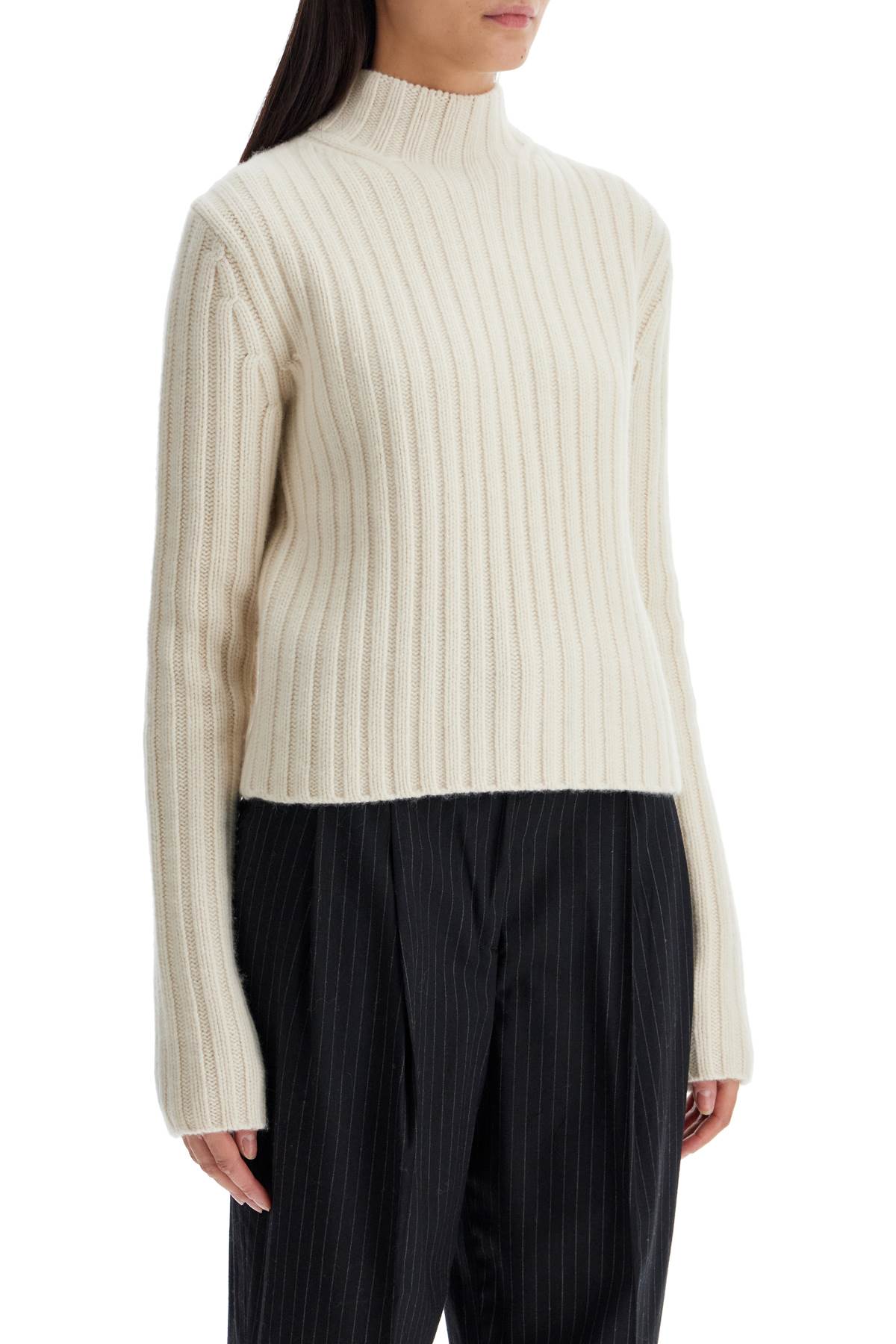 Shop Totême Bed Wool And Cashmere Petite Sweater In White