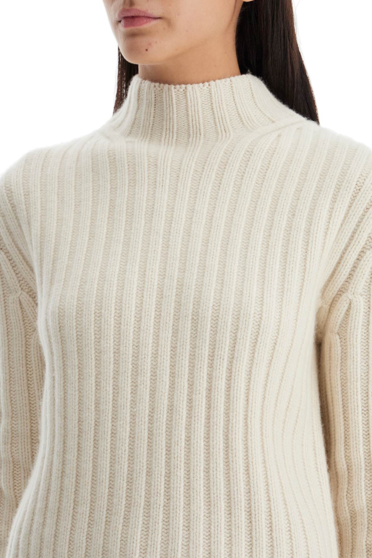 Shop Totême Bed Wool And Cashmere Petite Sweater In White