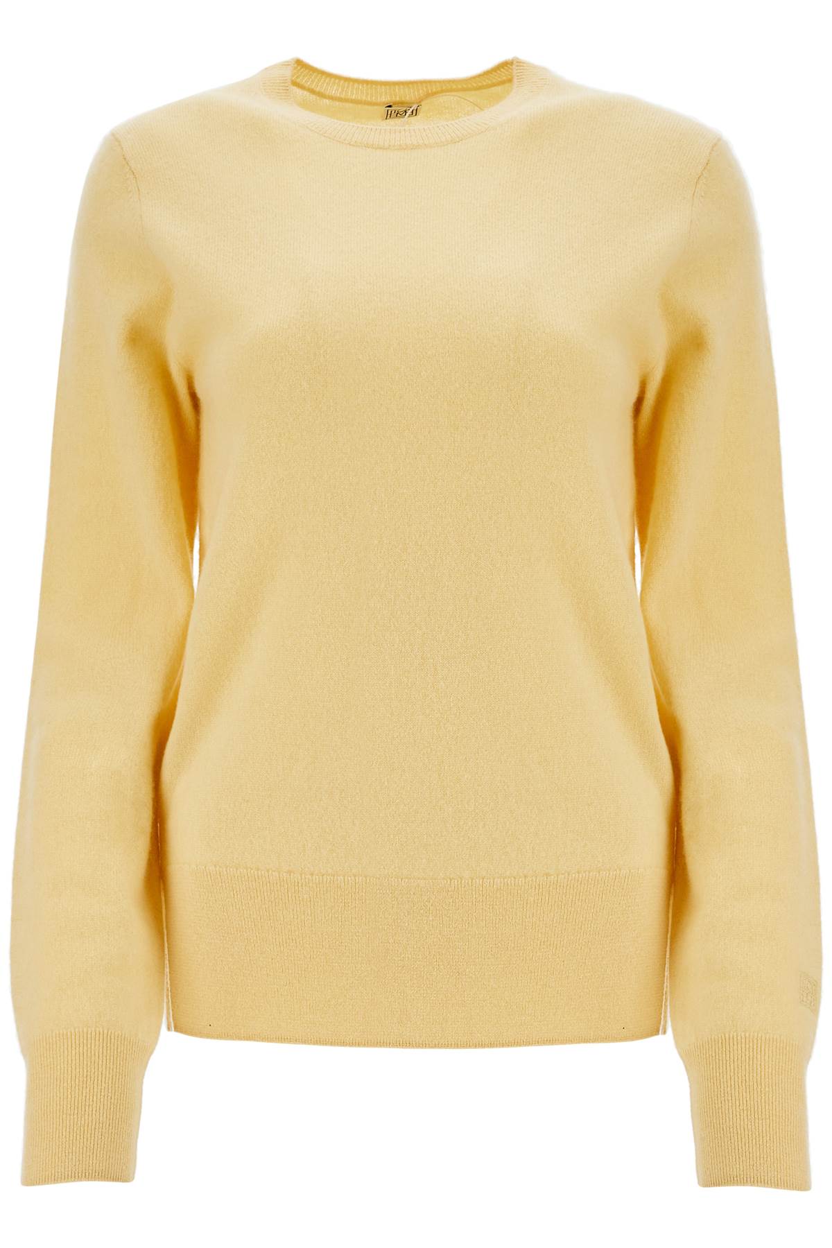 Totême Soft Yellow Cashmere Sweater Crew Neck