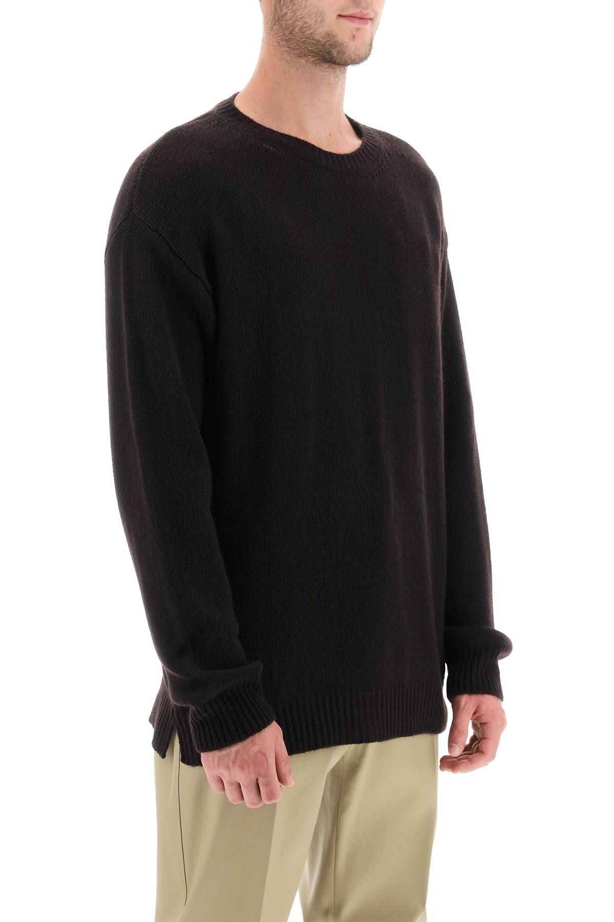 Shop Valentino Cashmere Sweater With Stud In Brown
