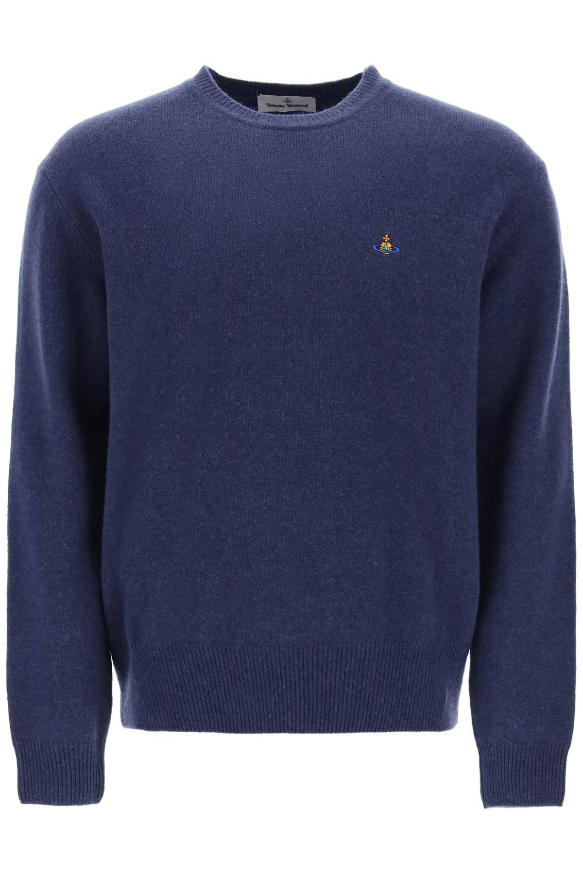 Shop Vivienne Westwood Alex Merino Wool Sweater In Blue